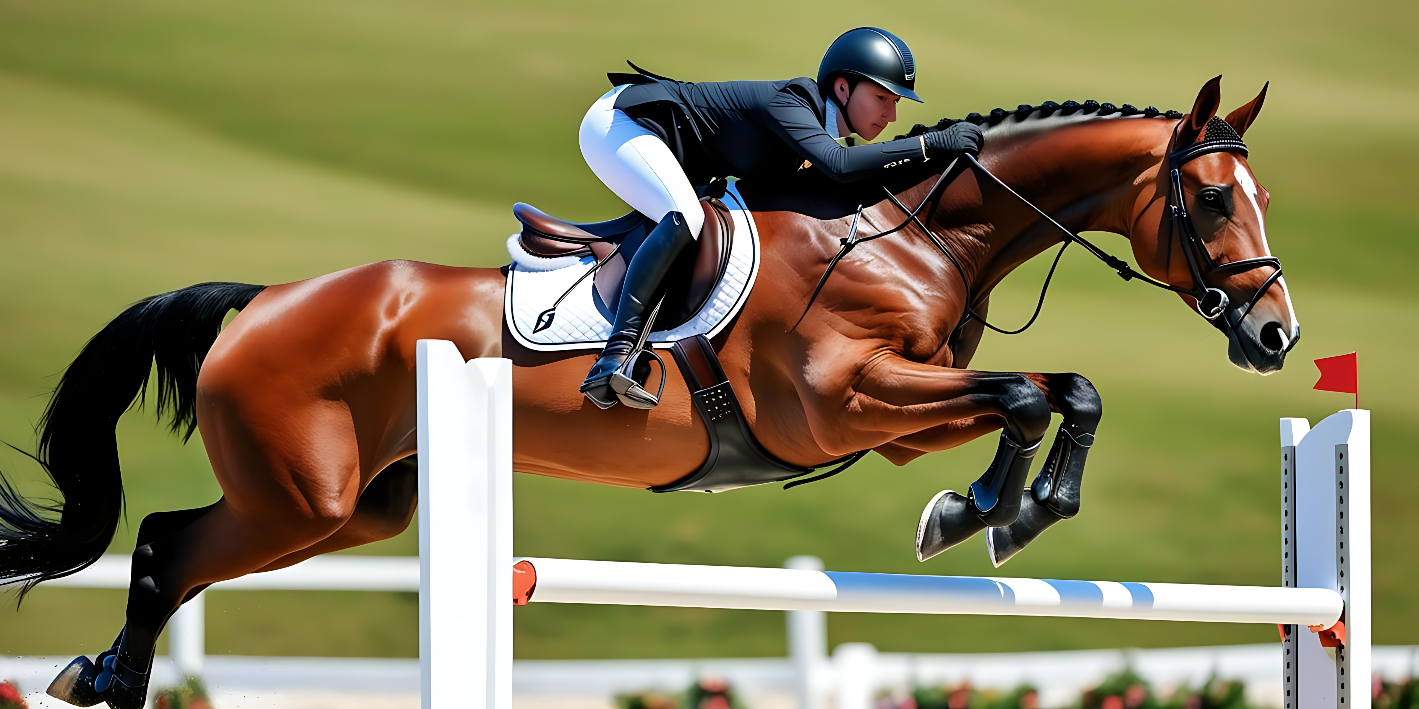 Jockey som rir en hest Bakgrunner