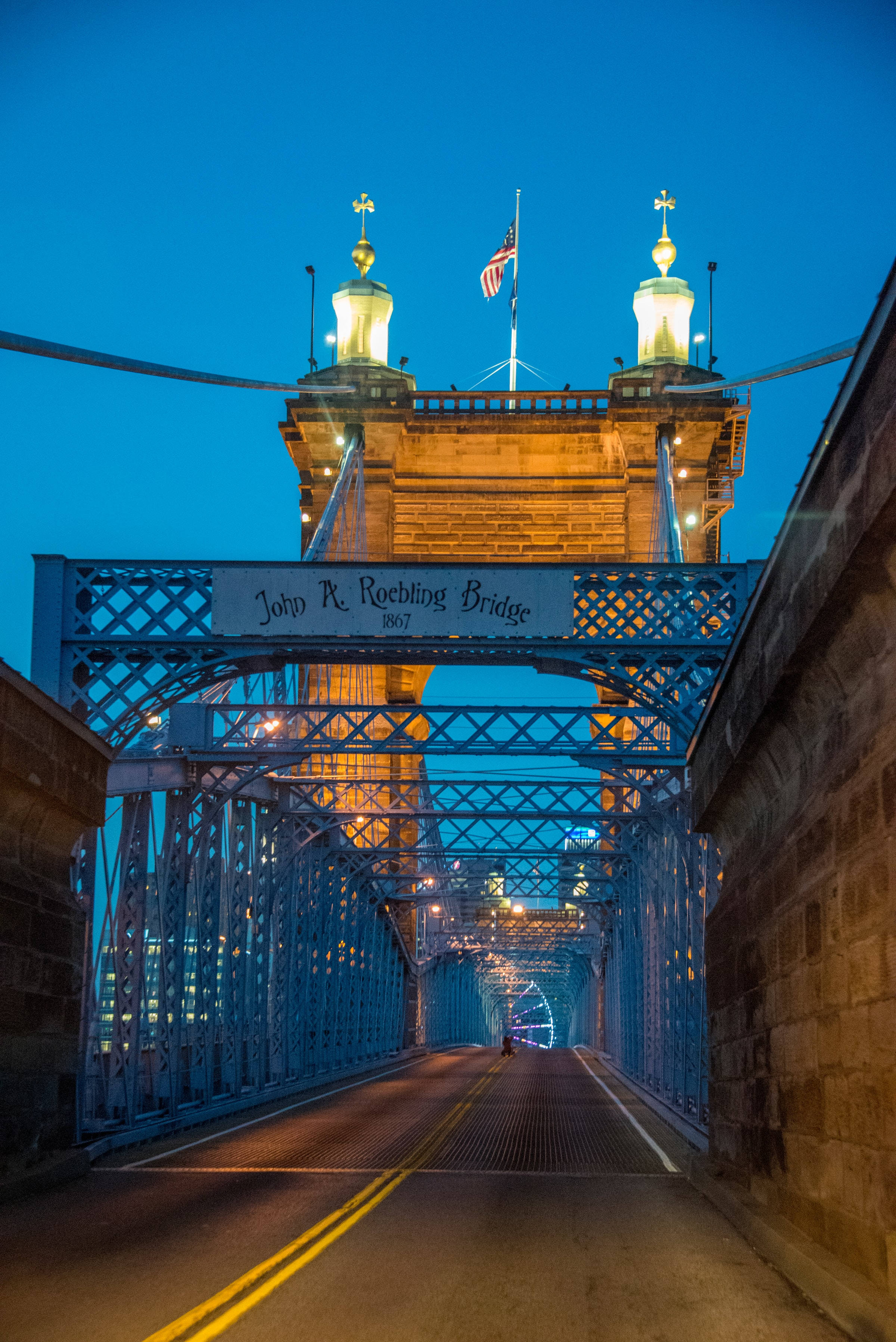 John A. Roebling Bridge Kentucky Bakgrunner