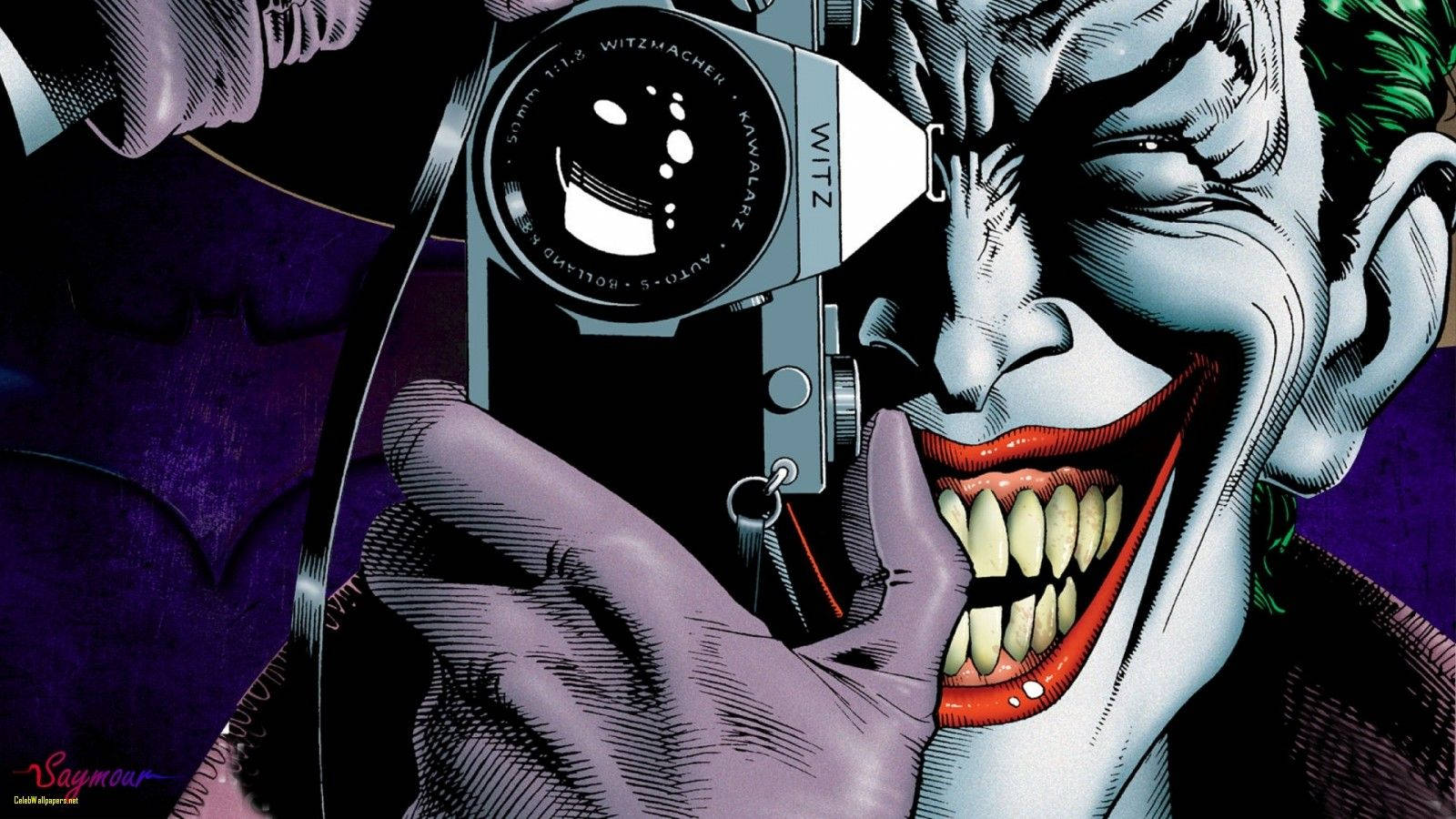 Bakgrunnsbilde av Joker med kamera