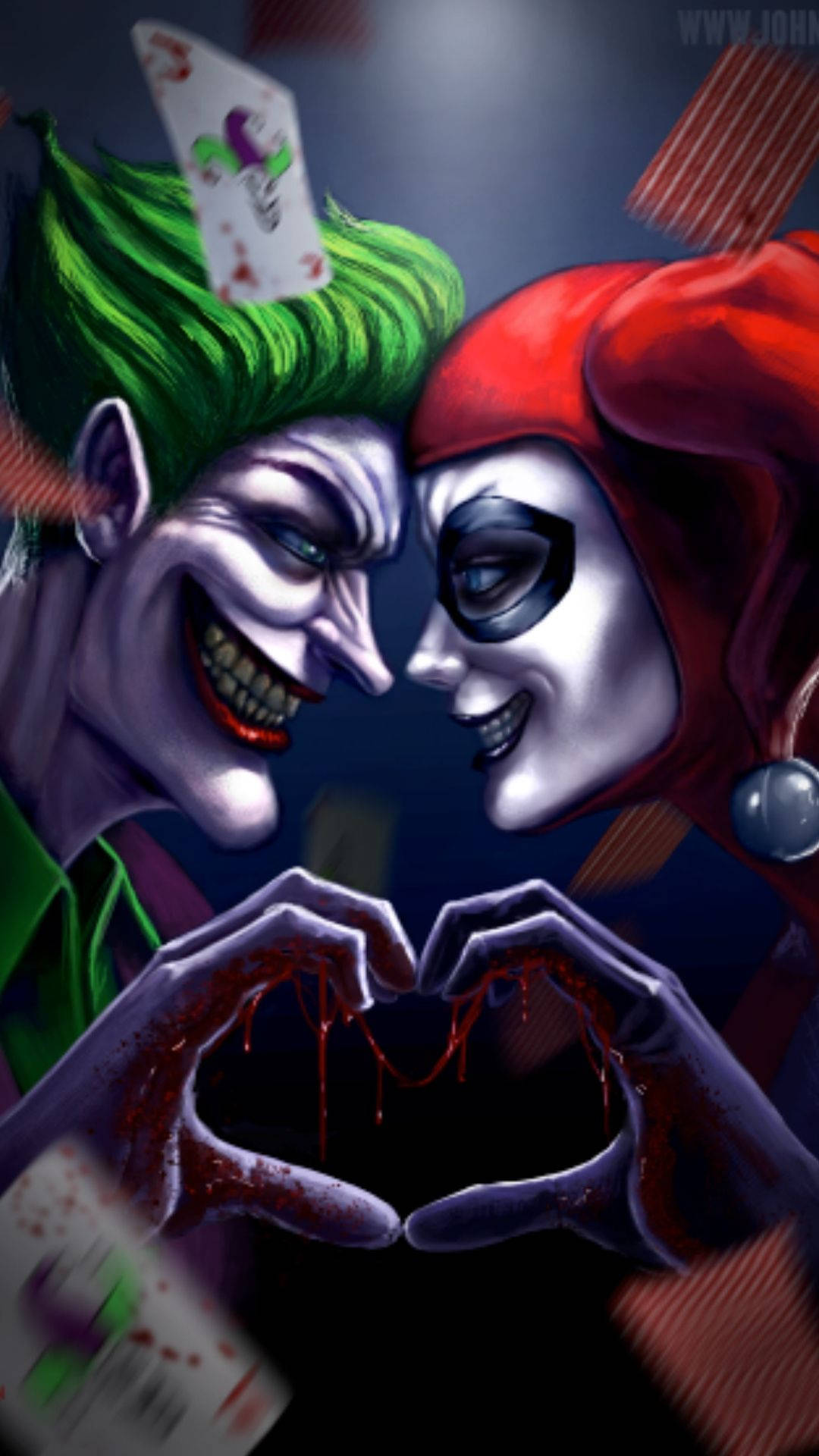 Bakgrunnsbilde av Joker og Harley Quinn