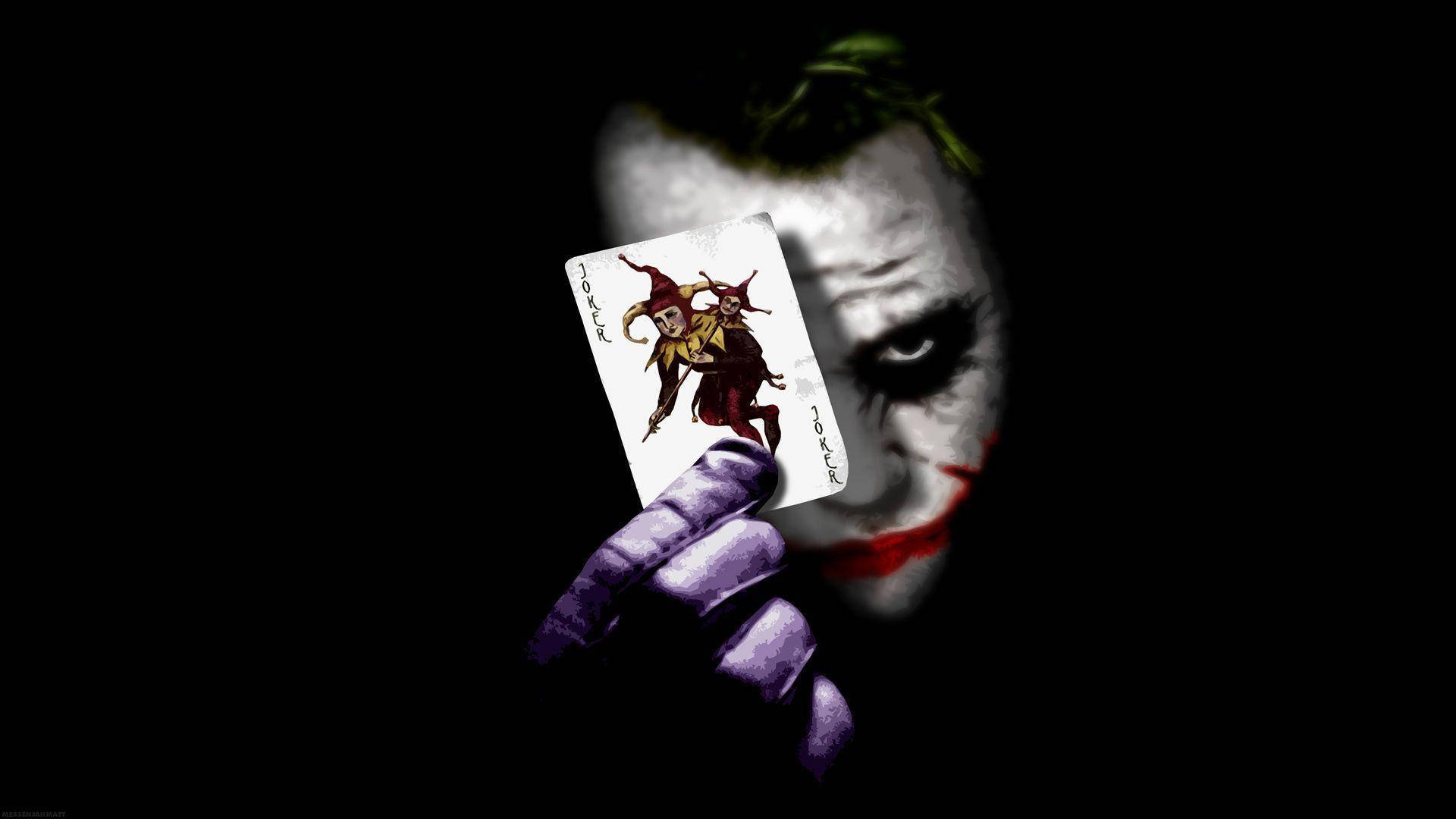 Joker som holder kort bakgrunnsbilde