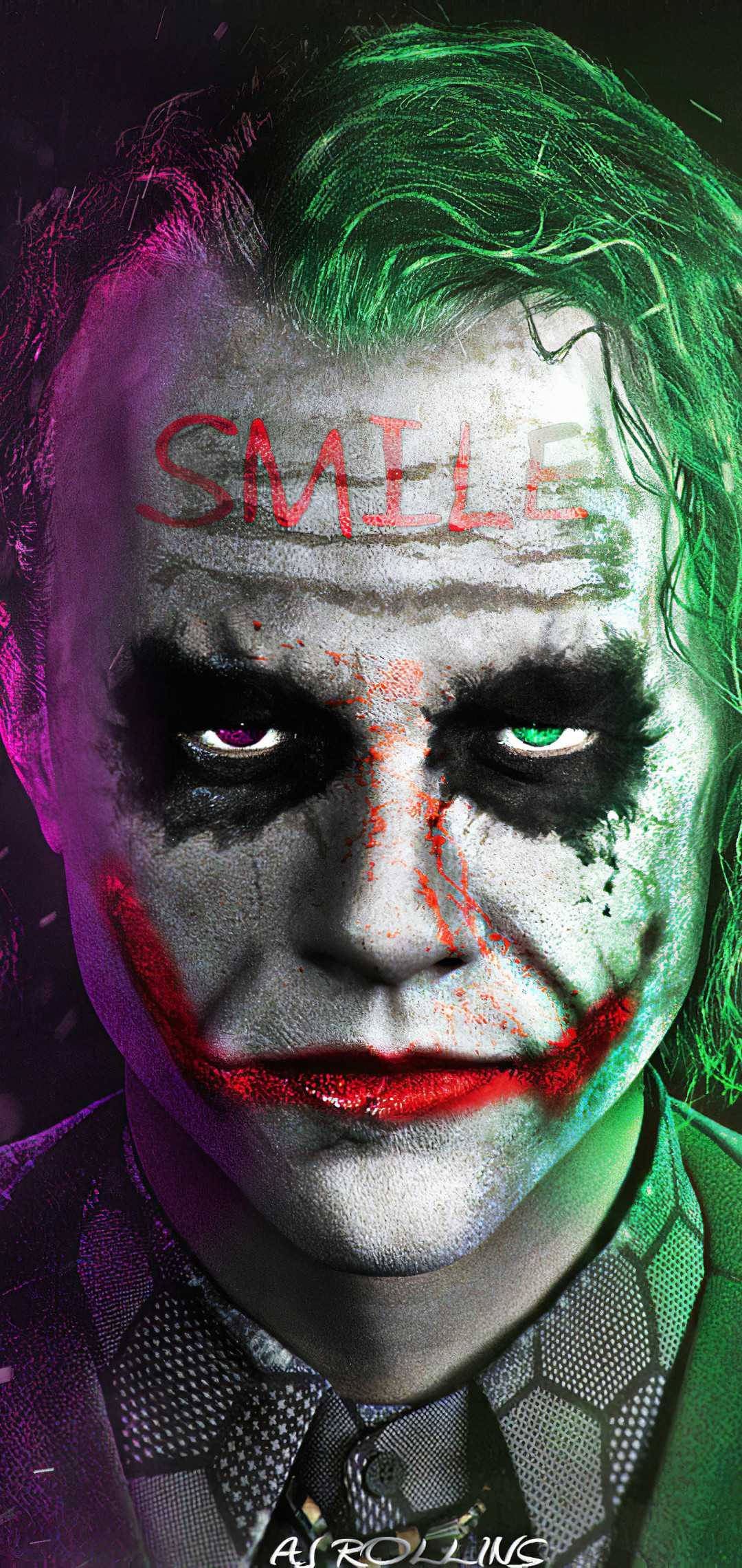 Joker-telefon ansiktsnærbilde Bakgrunner