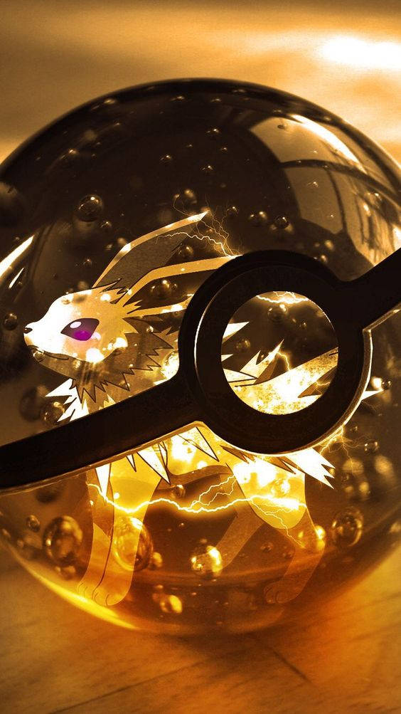 Jolteon i Pokeball Bakgrunner