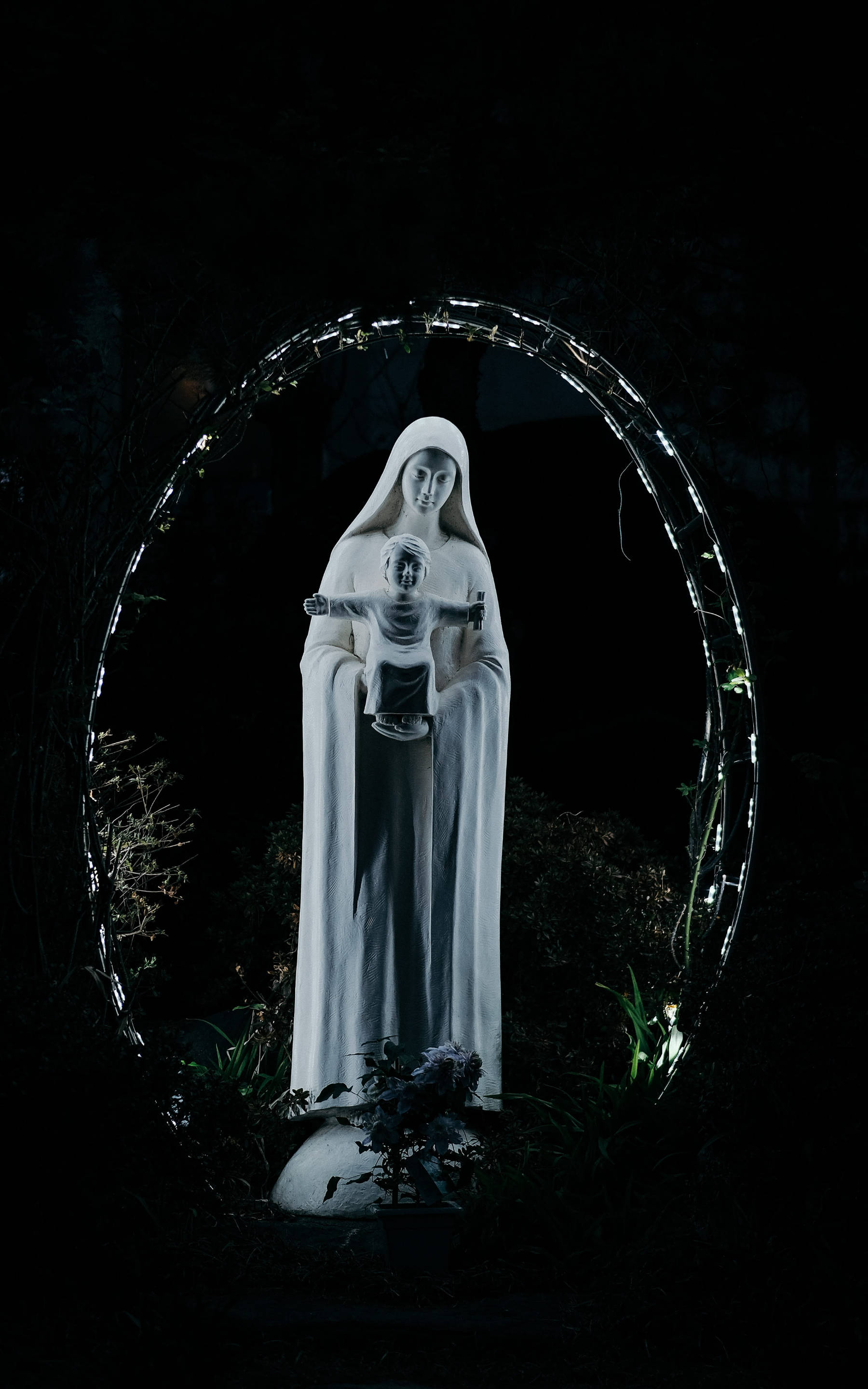 Jomfru Maria katolsk grotte Bakgrunner