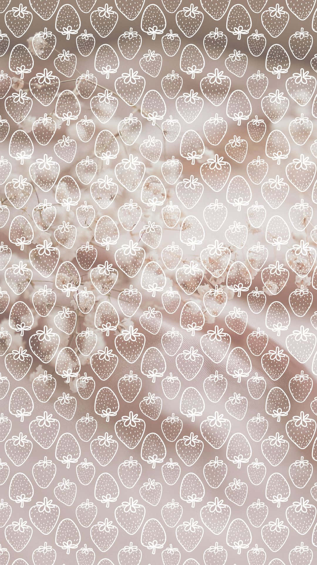 Jordbær Aesthetic VSCO Mønsterbakgrunn Bakgrunner