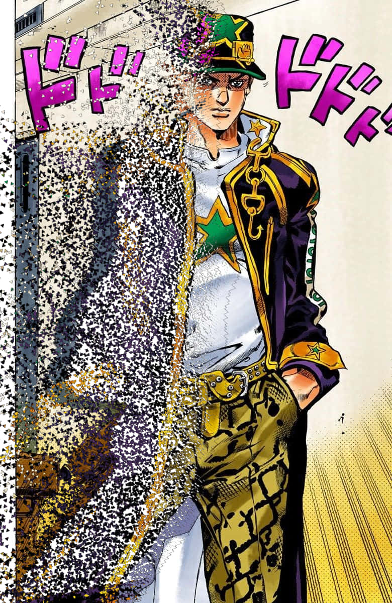 Jotaro Kujo Stilig positur Bakgrunner