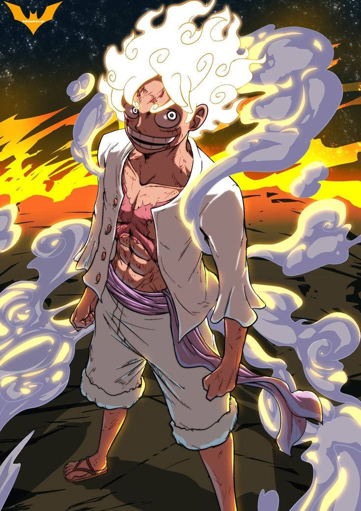 Joy Boy Luffy flammende hår Bakgrunner