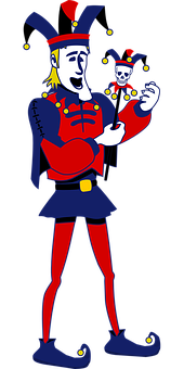 Juggling Jester Vektorillustrasjon Bakgrunner
