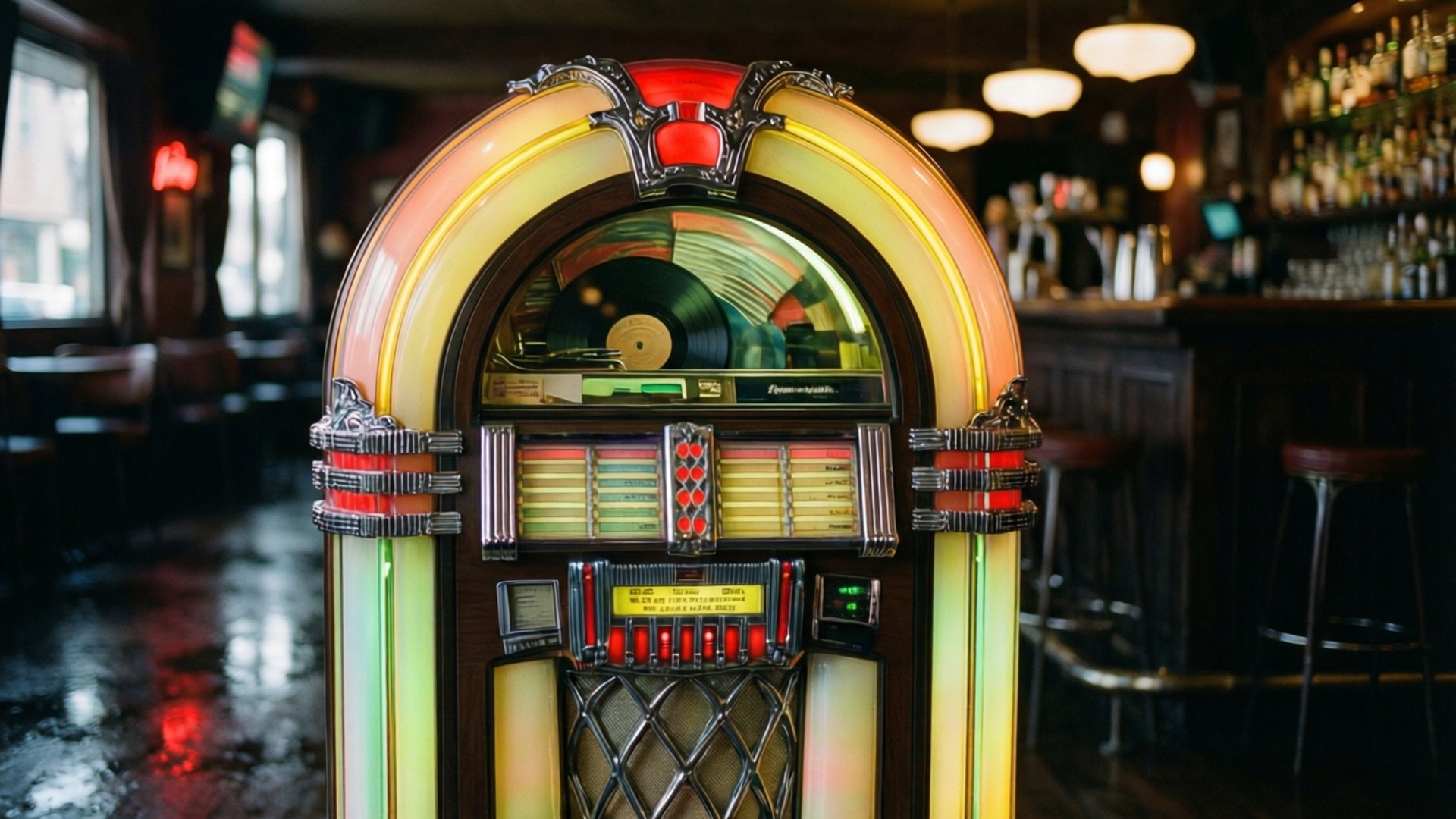 Jukebox-lys Bakgrunner