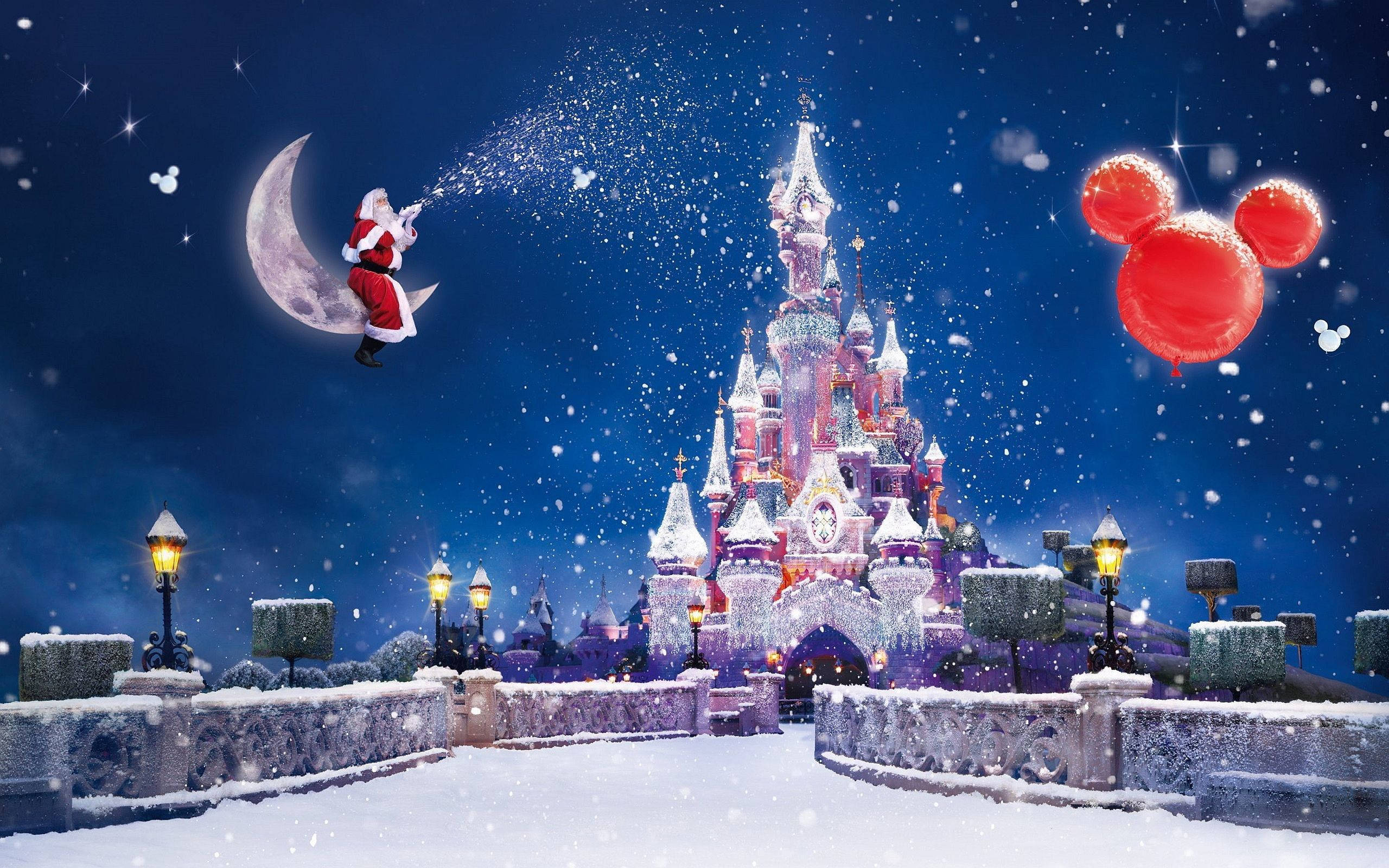 Julebakgrunn Disneyland Paris Bakgrunner