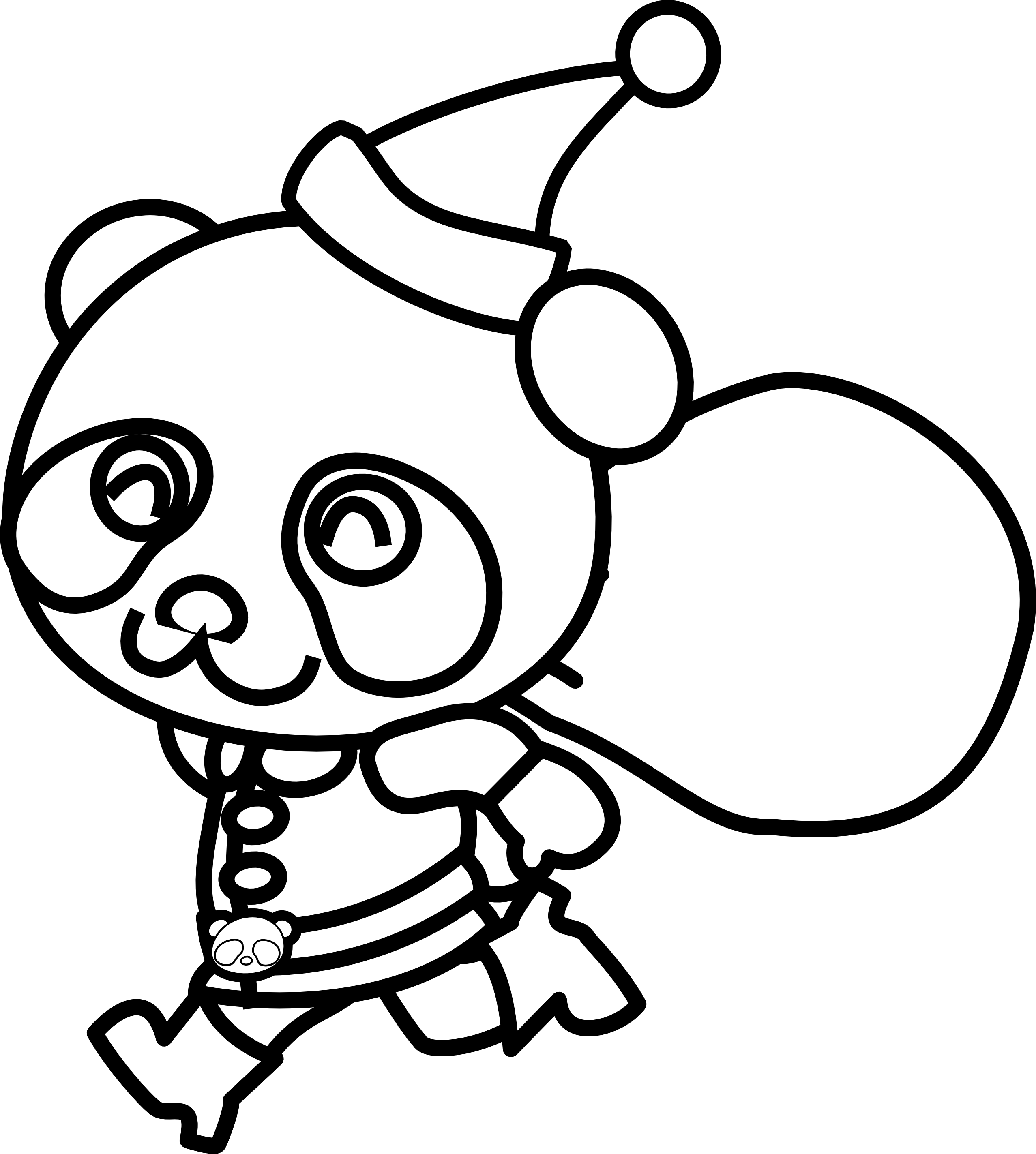 Julepanda fargeleggingsside Bakgrunner