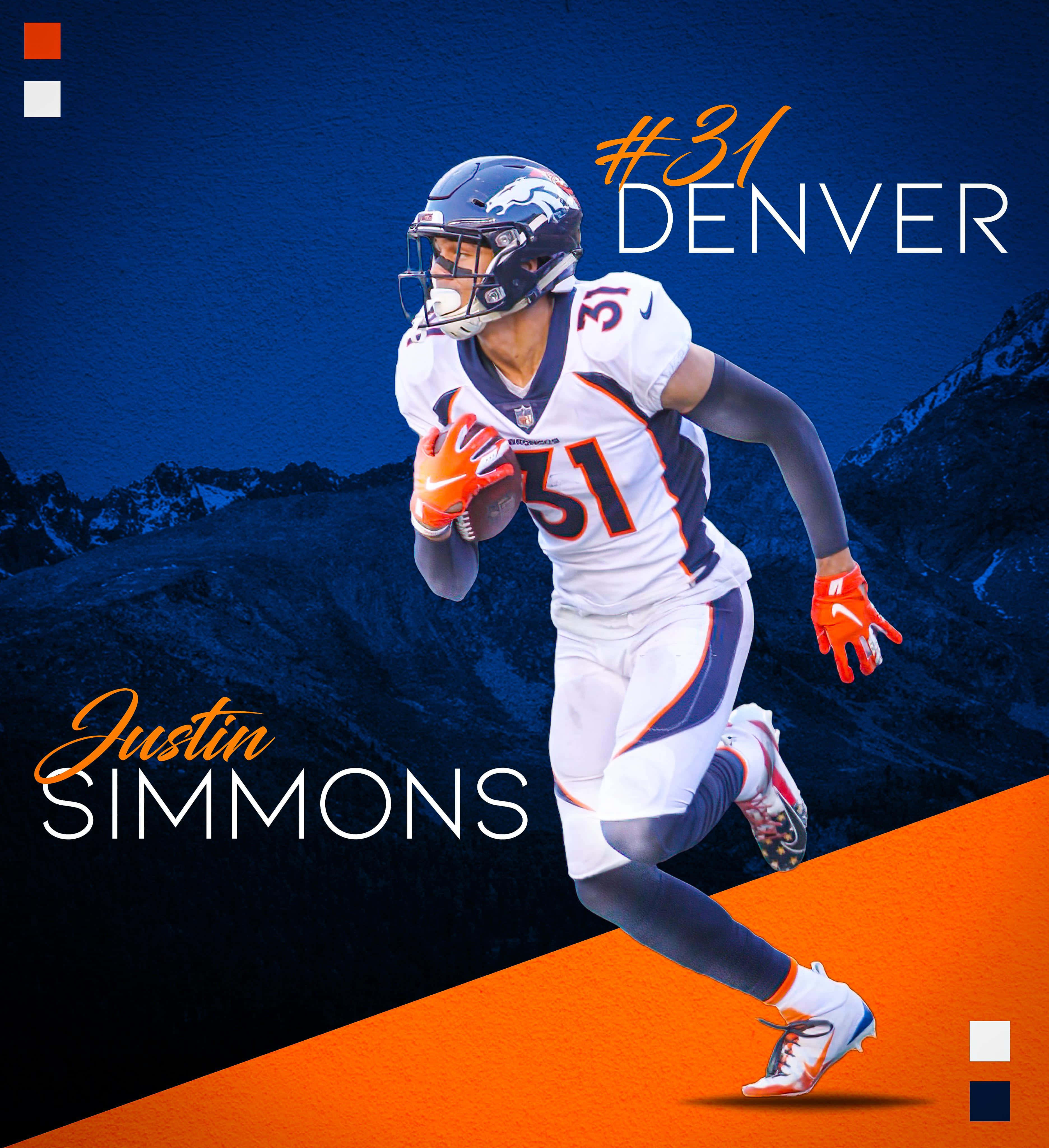 Justin Simmons for Denver Bakgrunner