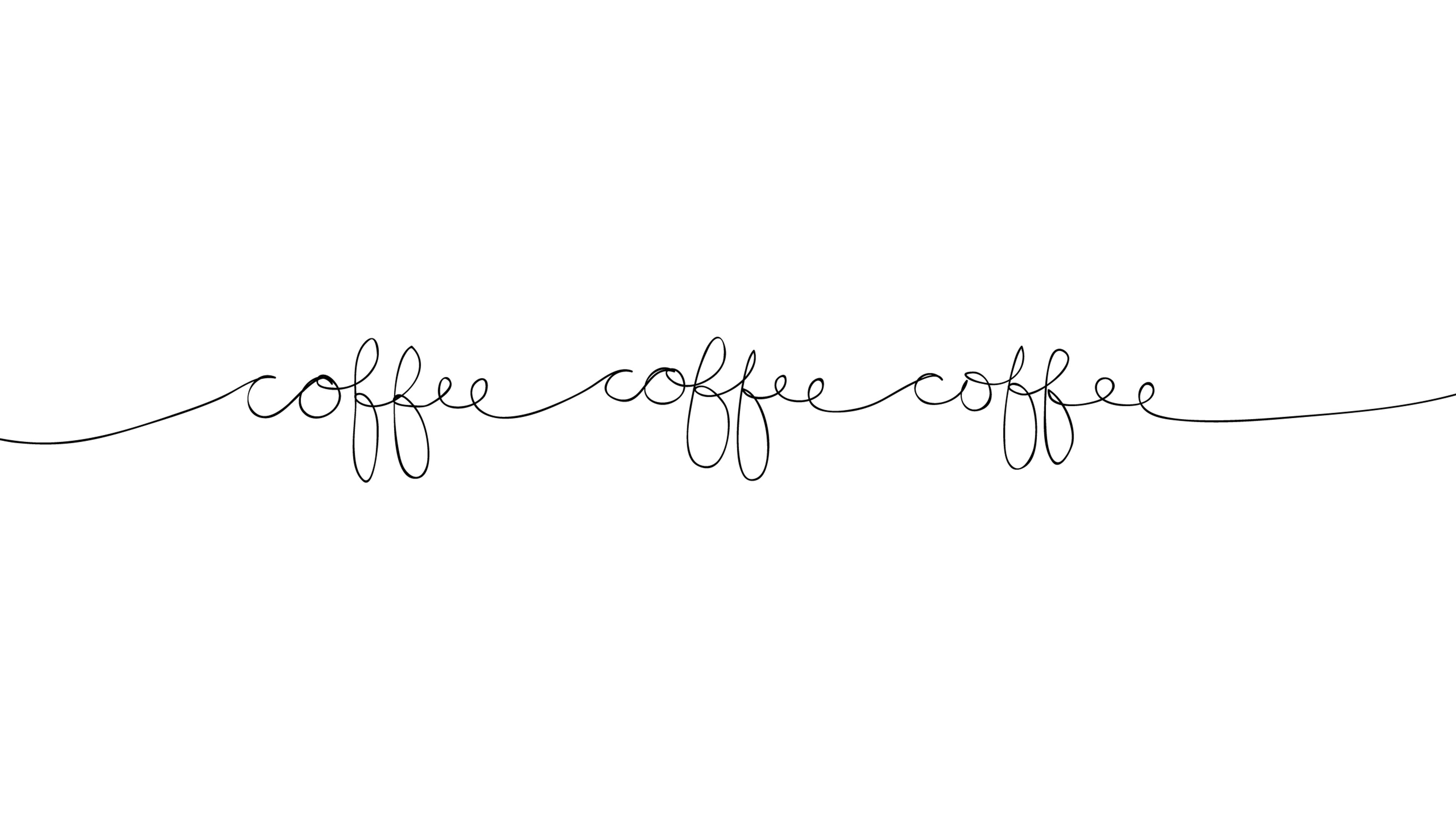 Kaffe Kursive Enkel Estetikk Bakgrunner