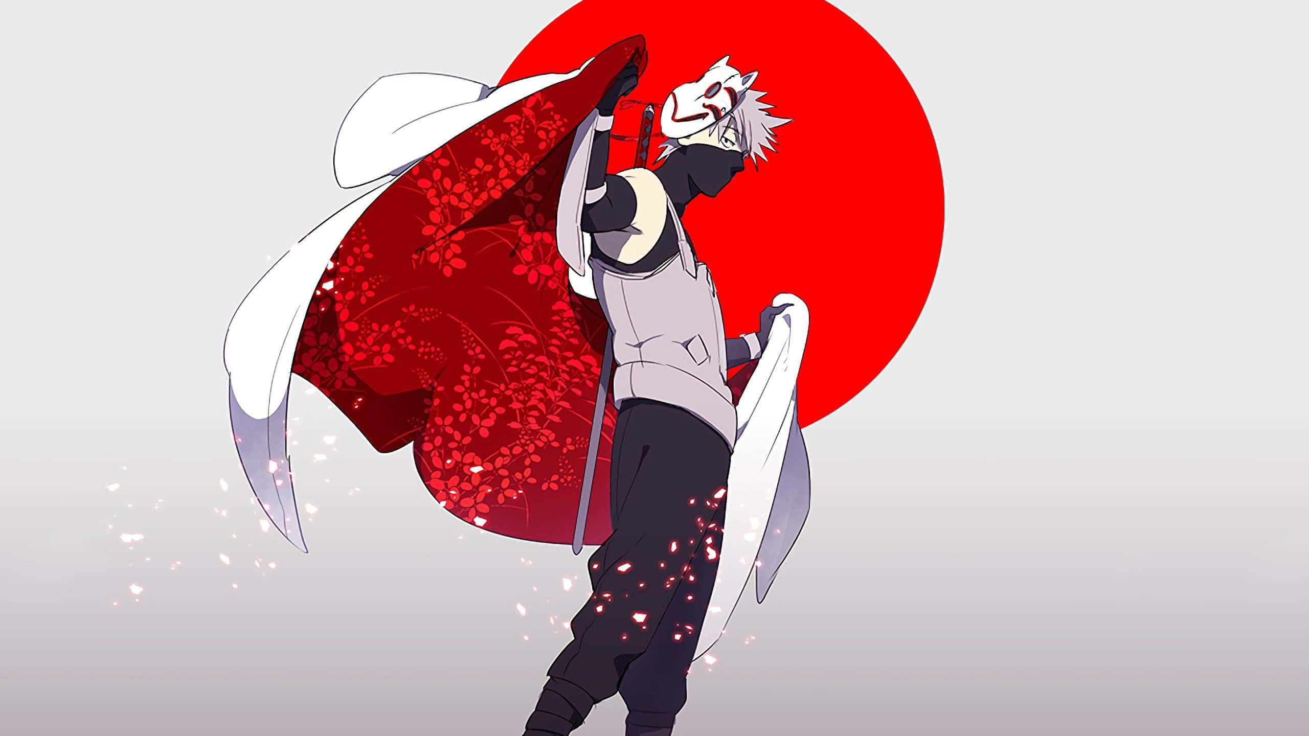 Kakashi Estetisk Rød Sirkel Bakgrunner