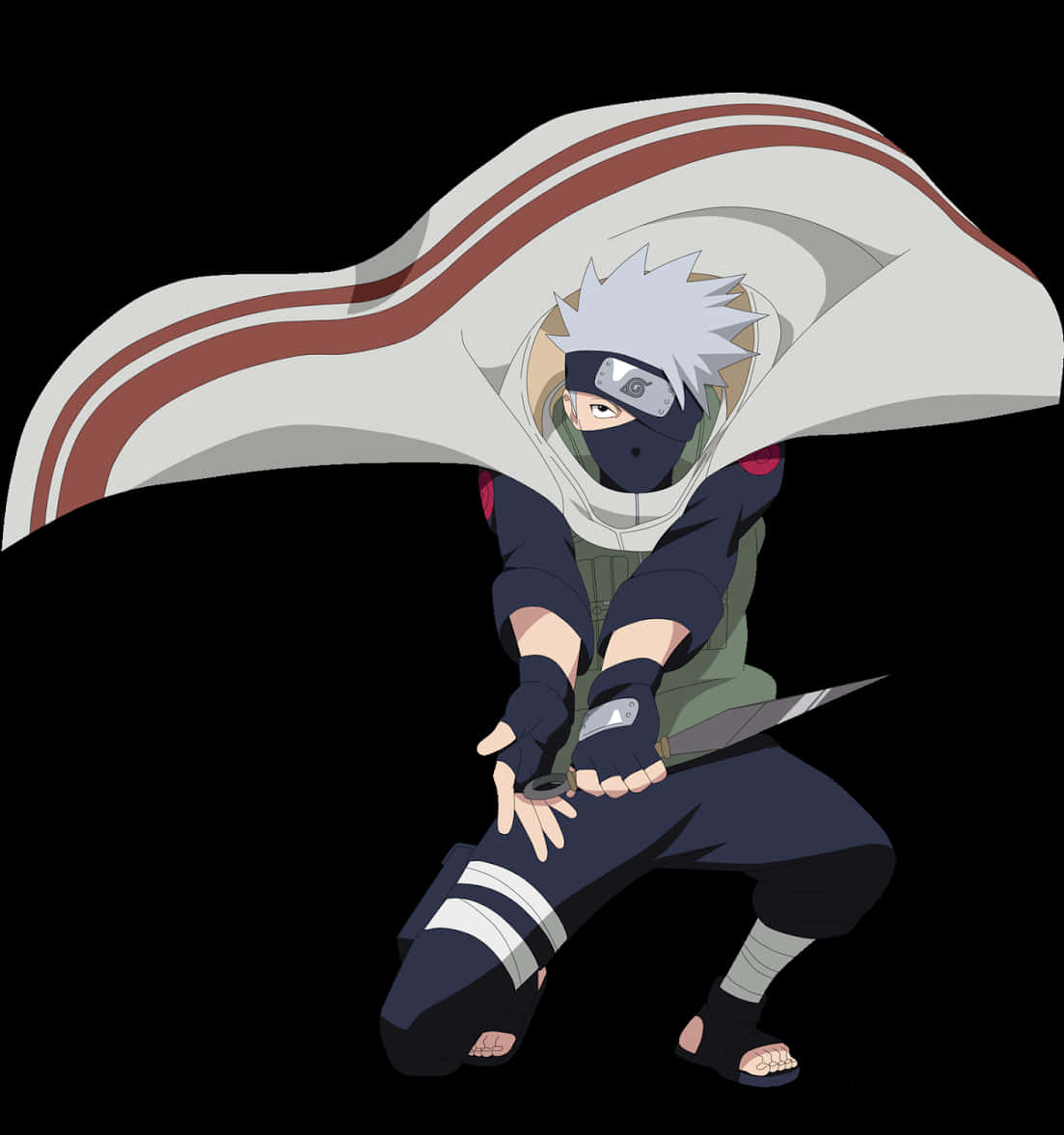 Kakashi Hatake Klar for Kamp Bakgrunner