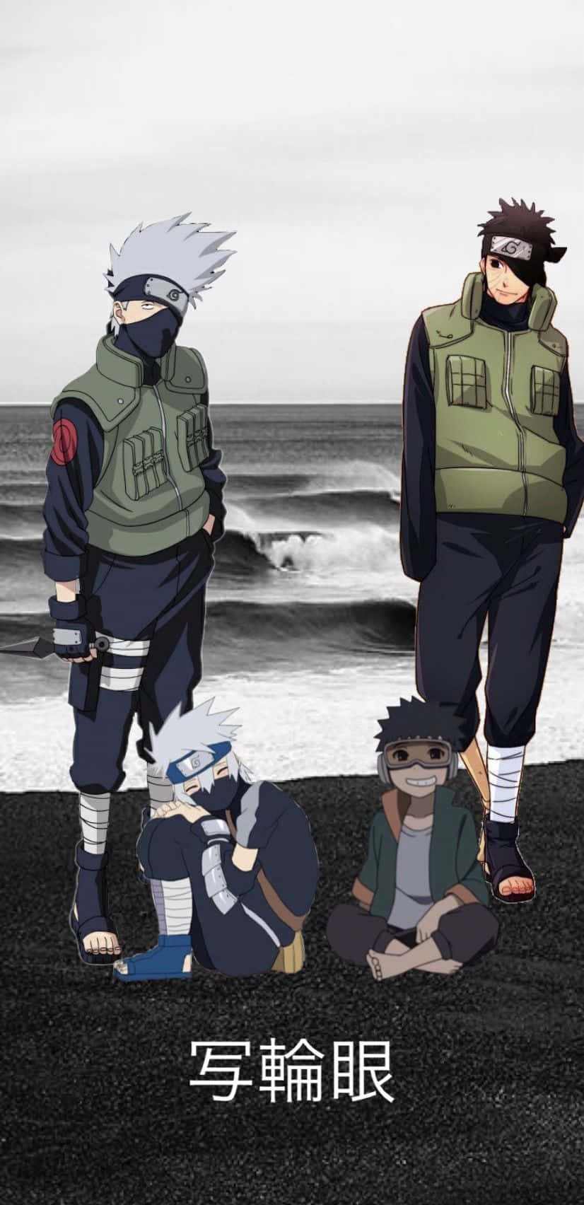 Kakashi og Obito Bestevenner Bakgrunner