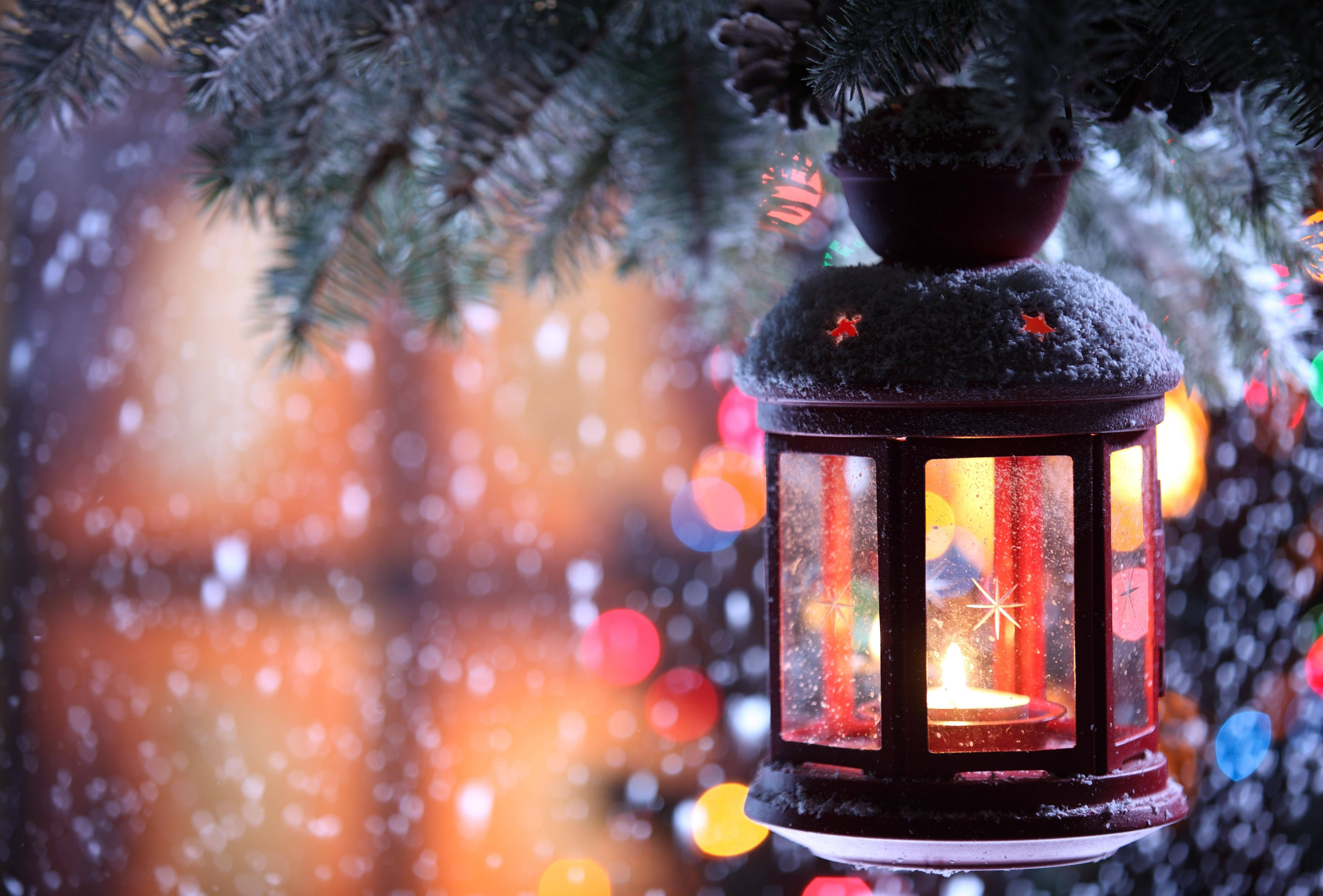 Kald julelyktedekorasjon Bakgrunner