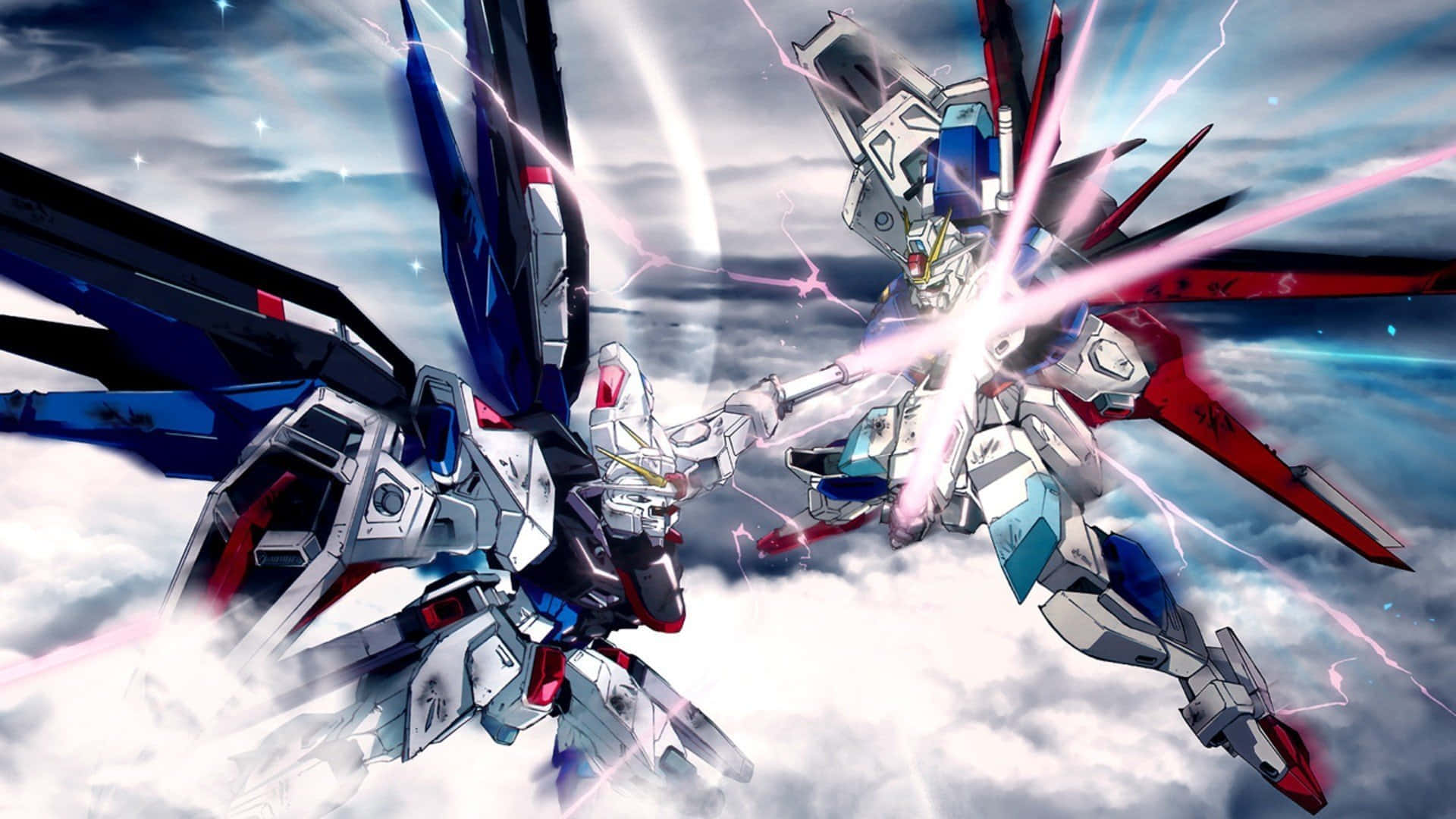 Kampfylt Gundam-skrivebord Bakgrunner