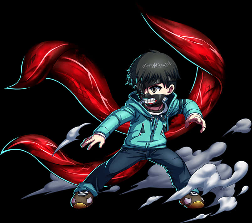 Kaneki Ken Forvandlet Animekarakter Bakgrunner