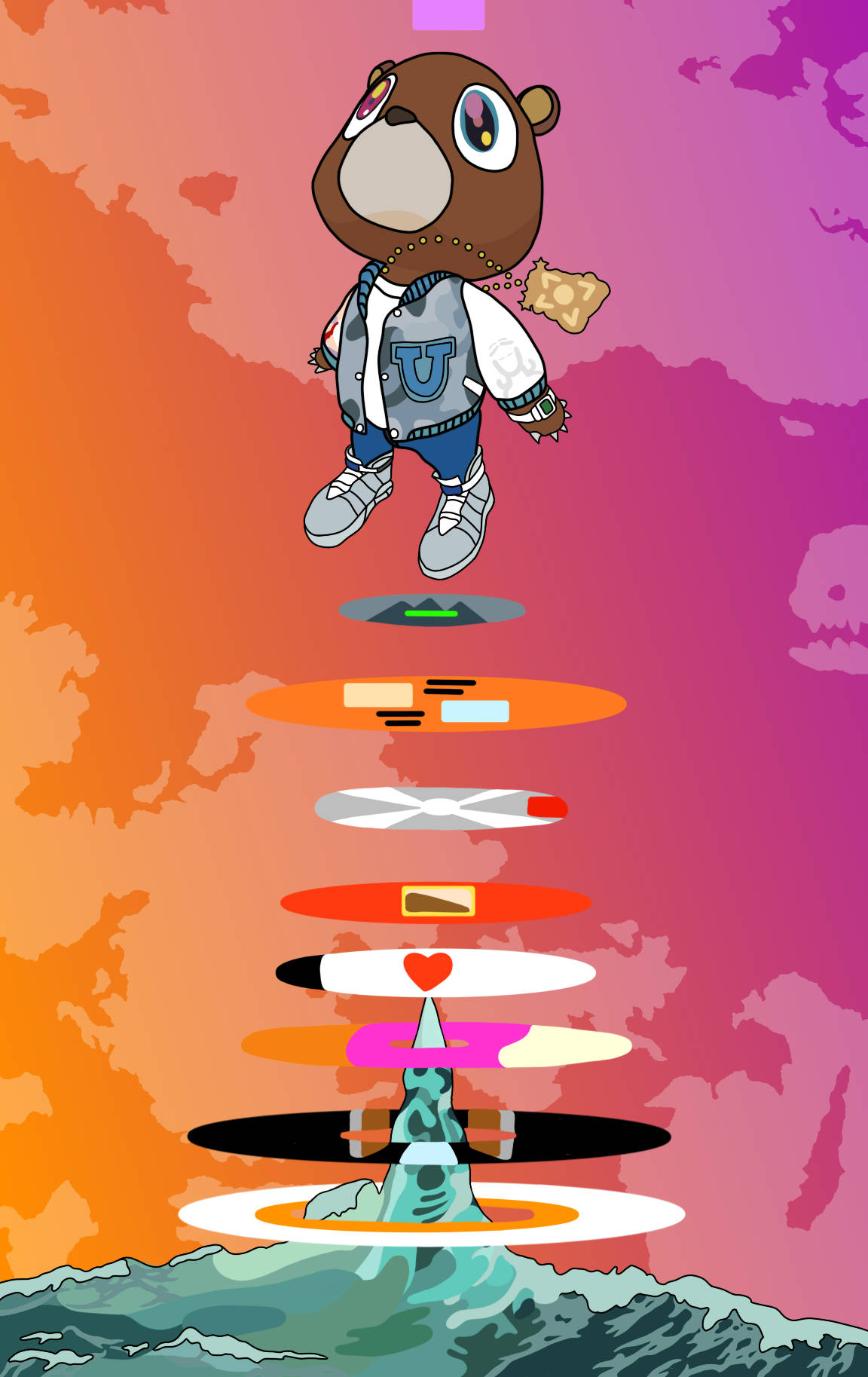 Kanye West Album Cover Bjørn Bakgrunner
