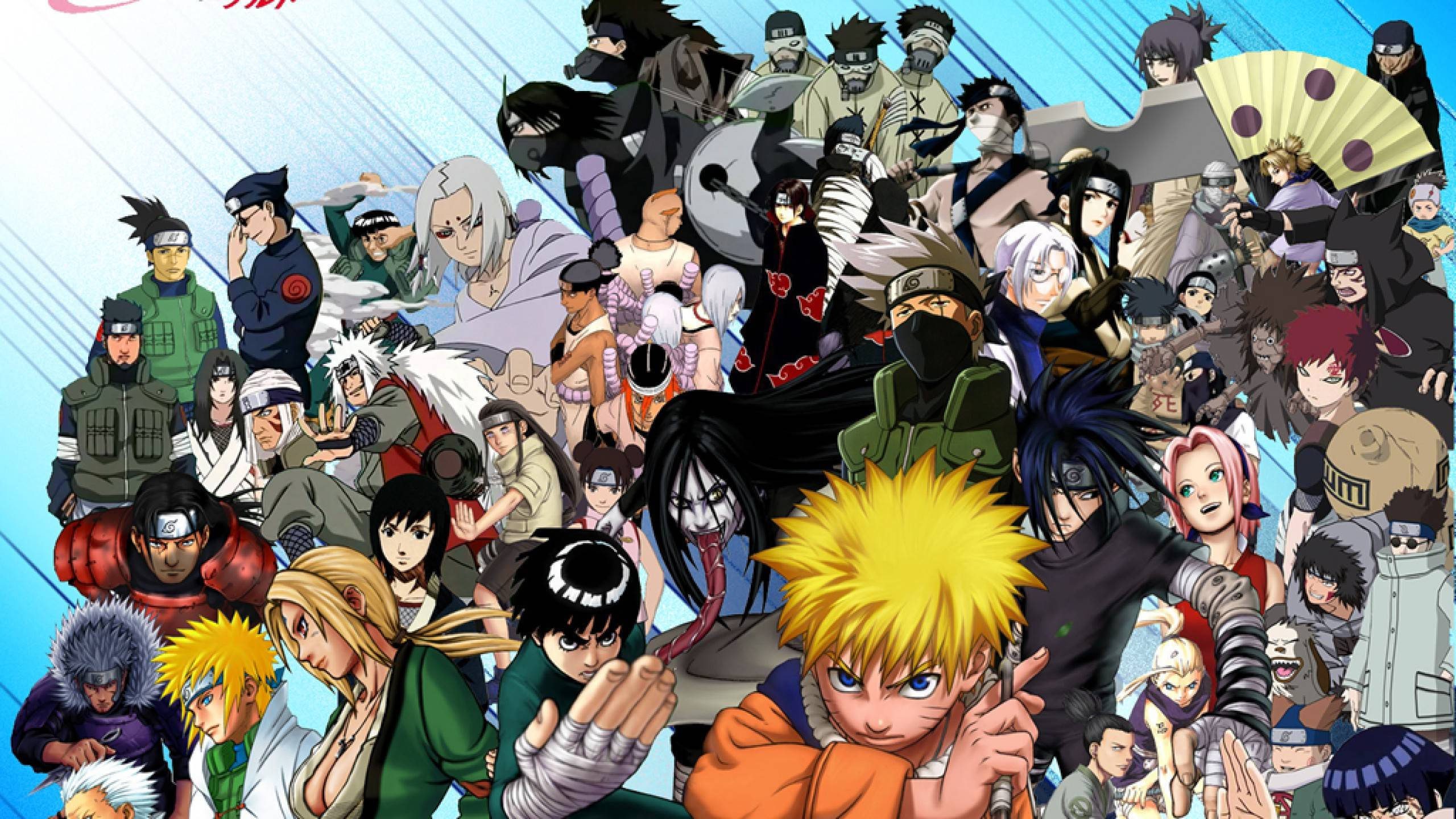 Karakterer fra den populære serien 'Naruto' Bakgrunner