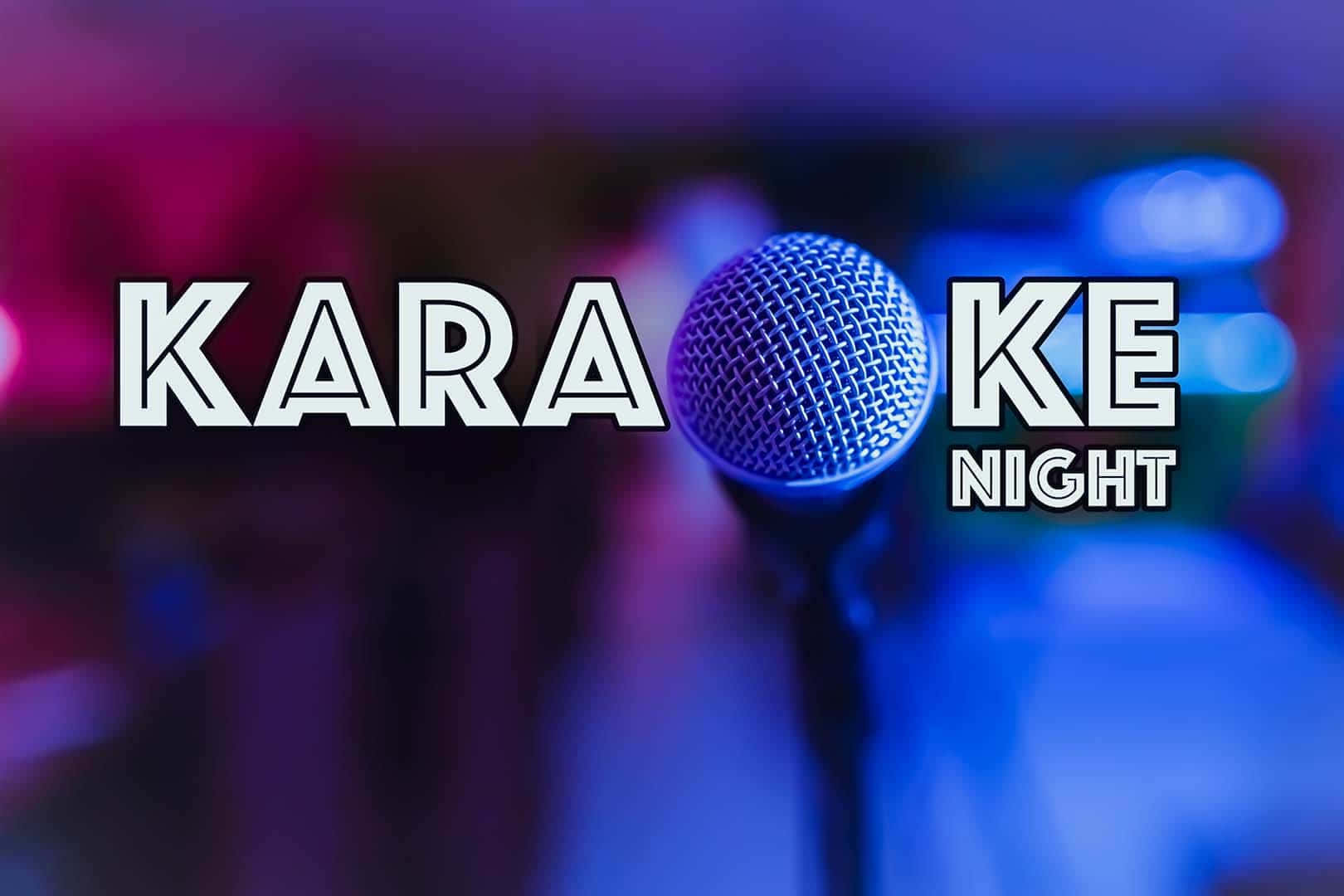 Karaoke-kveld typografi bakgrunn Bakgrunner