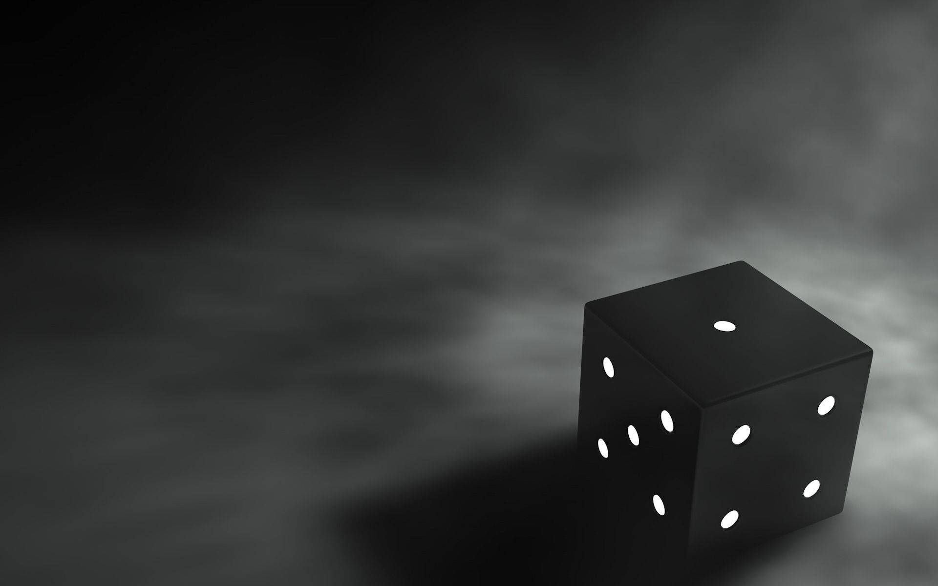 Svart og hvit 3D-farget terningbakgrunn