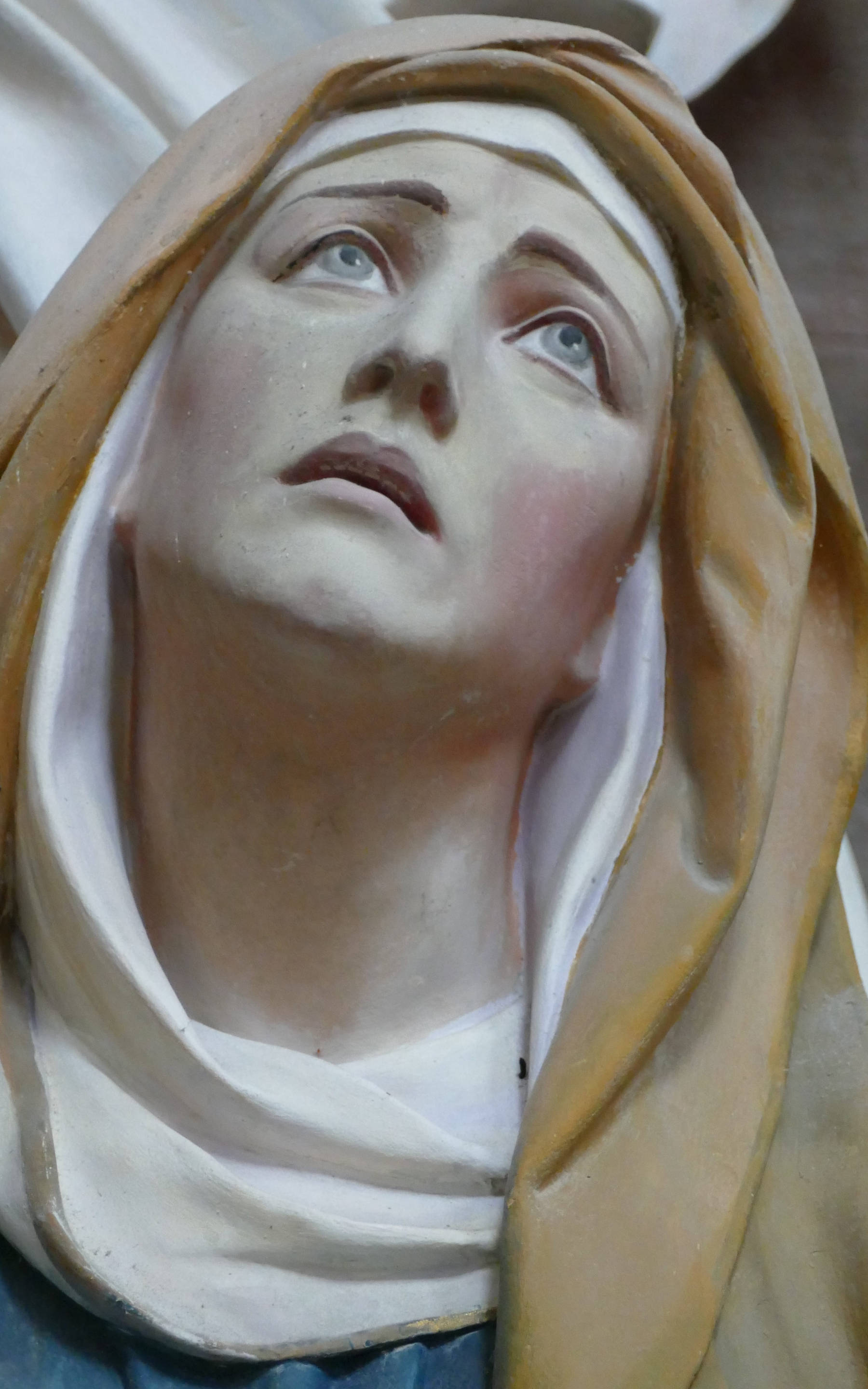 Katolsk nonne marmorskulptur Bakgrunner