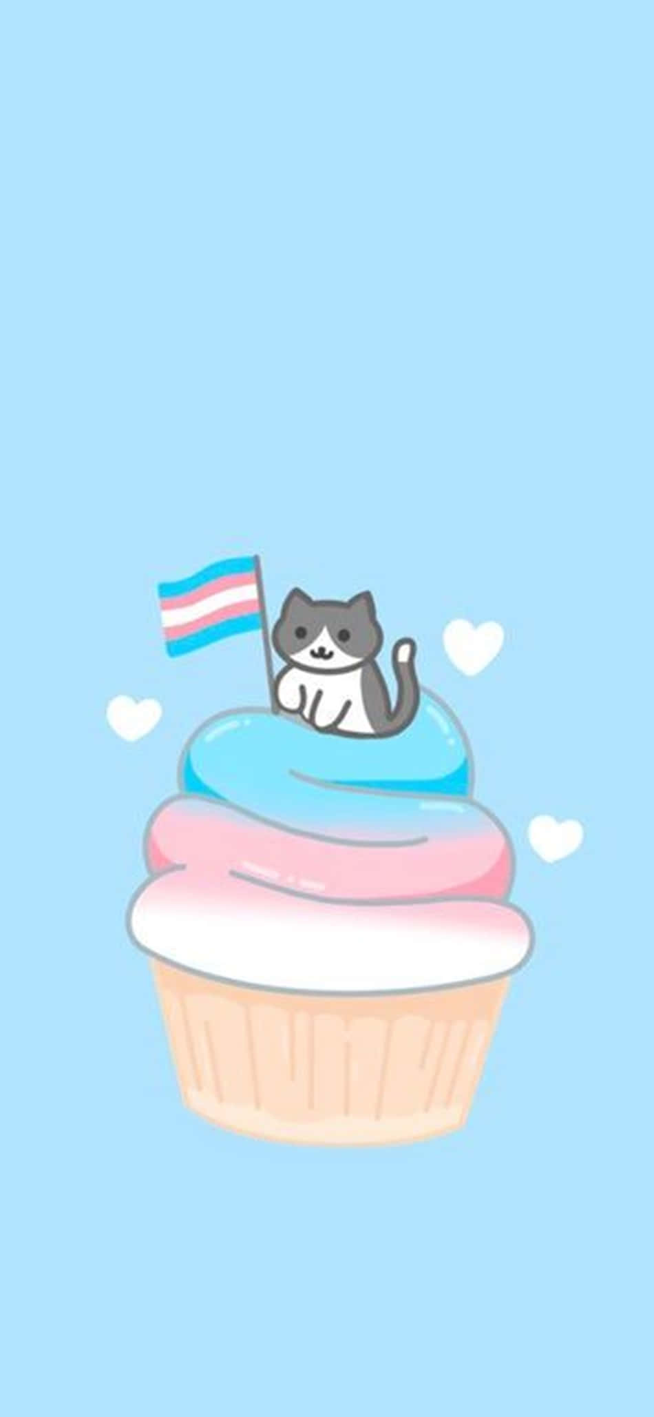Katt på en muffins Trans Phone Bakgrunner