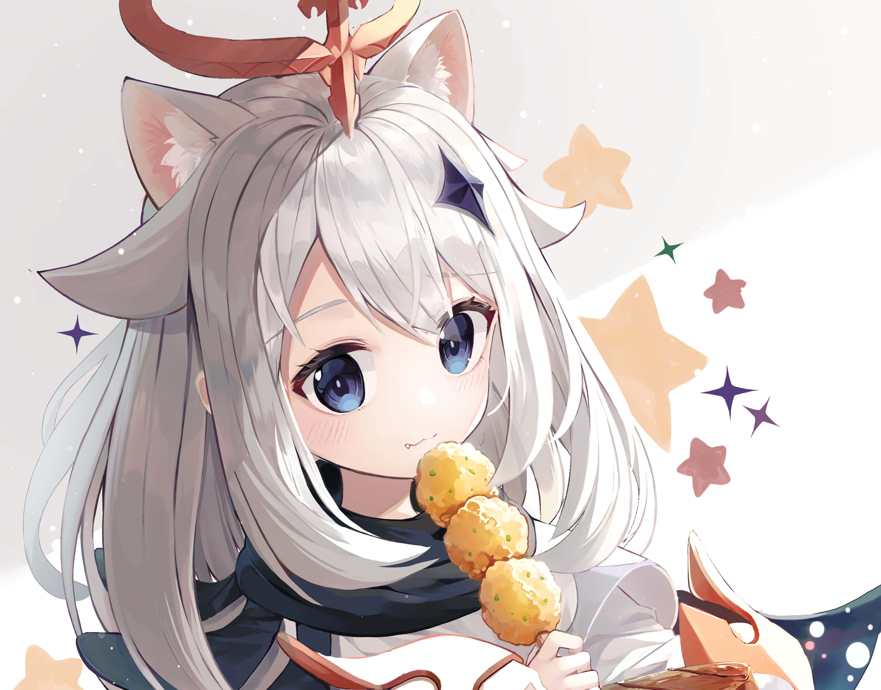 Katt Paimon Genshin PFP Bakgrunner