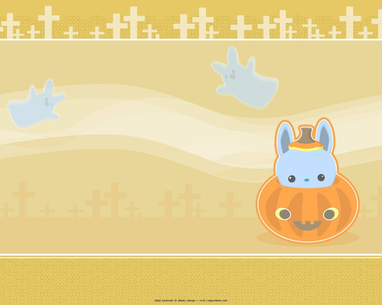 Kawaii Halloween-smilende gresskar Bakgrunner