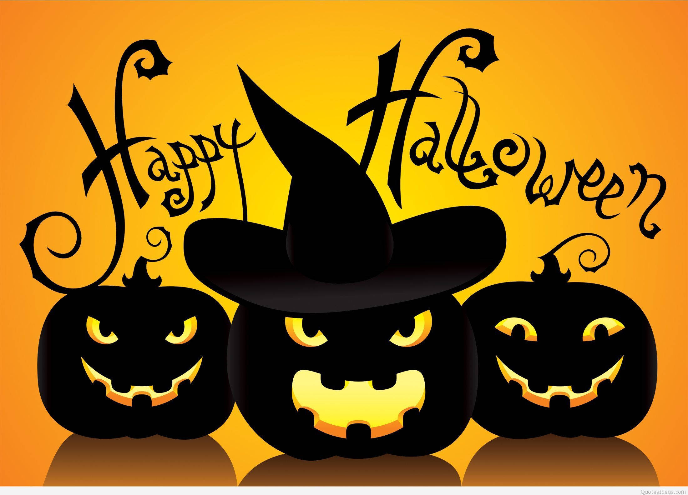 Kawaii Halloween Skumle Gresskar Bakgrunner