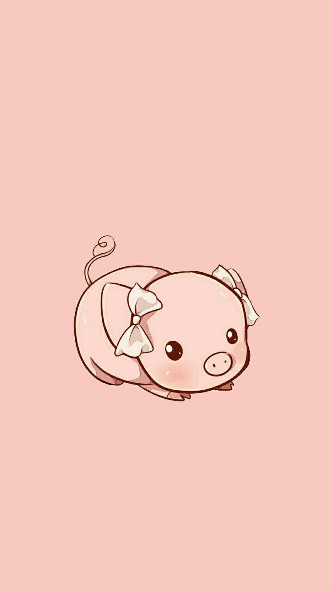 Kawaii HD Rosa Gris Bakgrunner