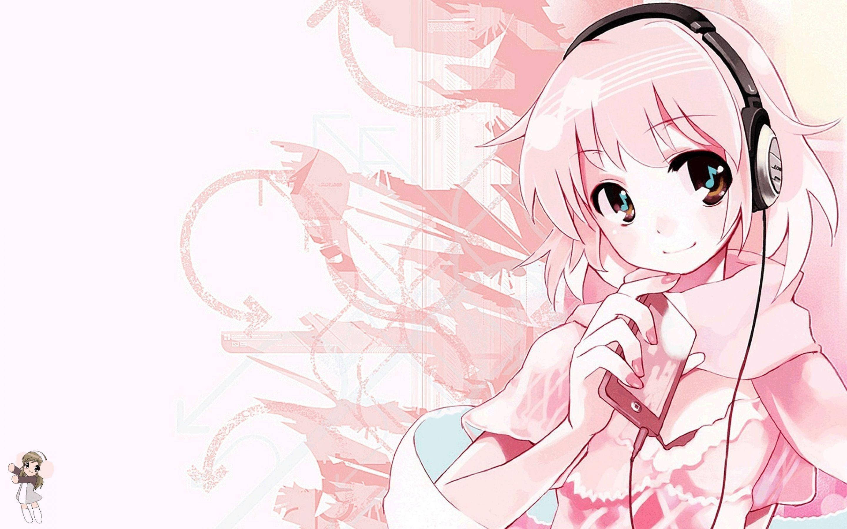 Kawaii-jente laptop Bakgrunner
