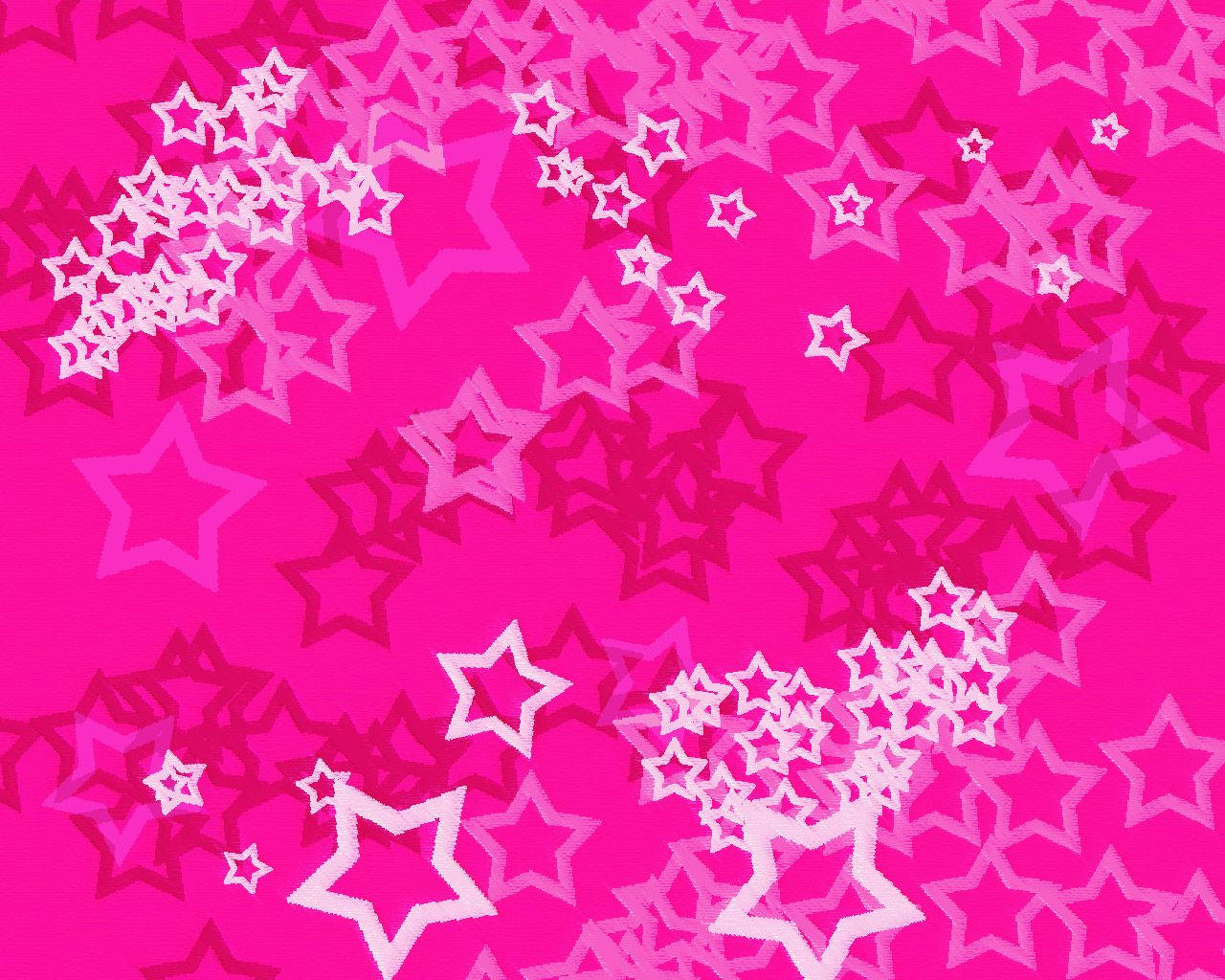Kawaii rosa bakgrunn med stjerner Bakgrunner