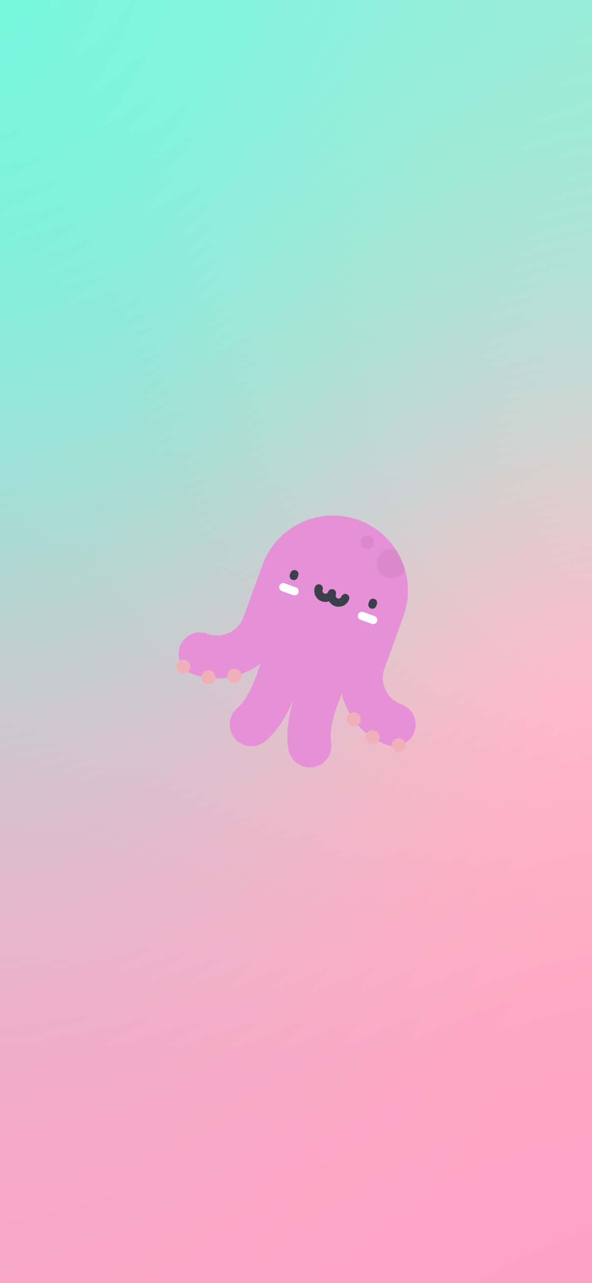 Kawaii Søt Blekkfisk Bilde Bakgrunner