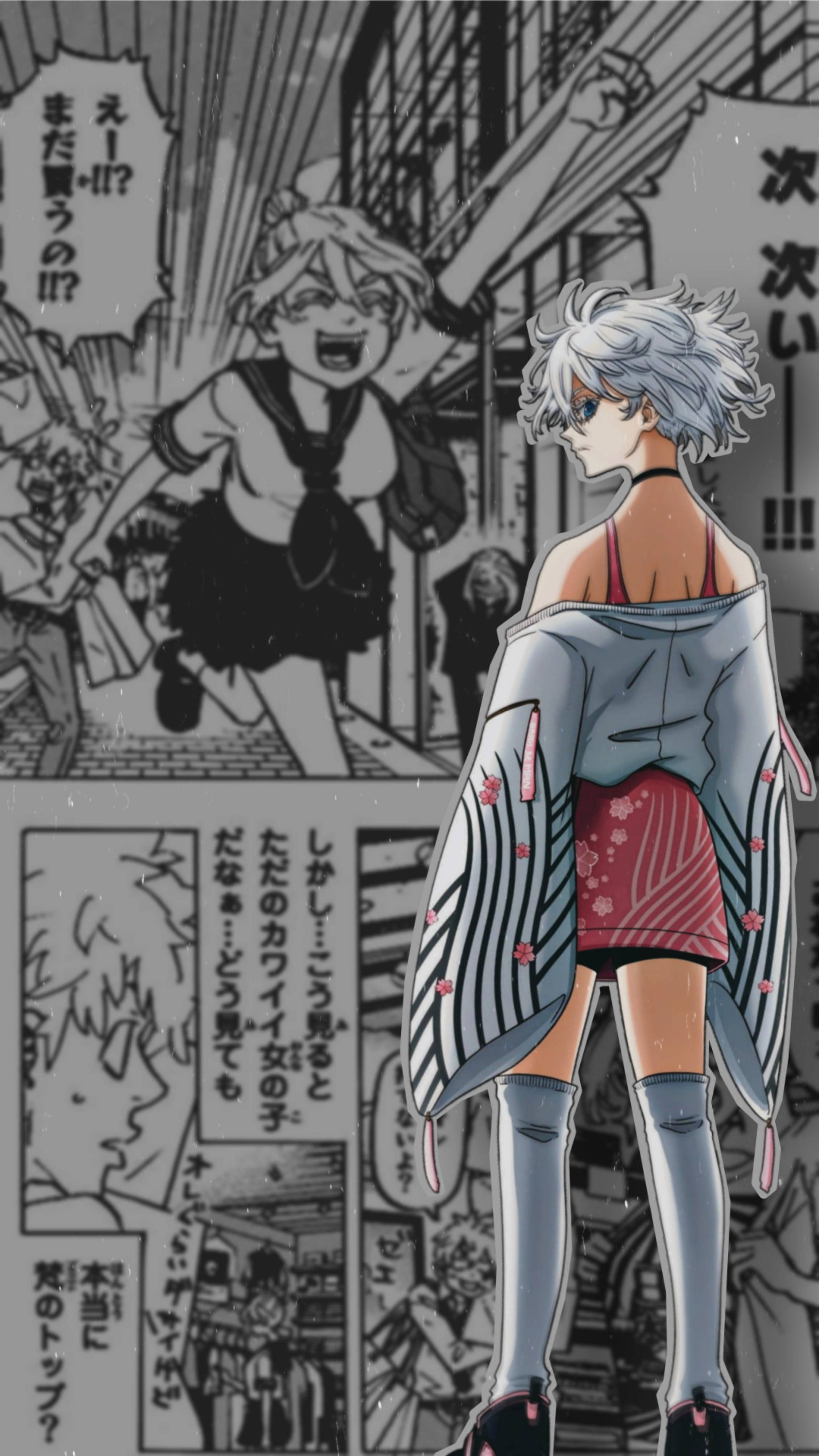Kawaragi Senju sexy rygg Bakgrunner