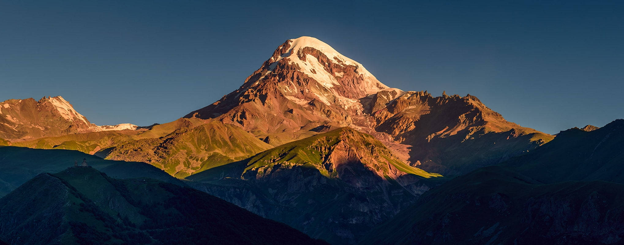 Kazbek klar himmel Bakgrunner
