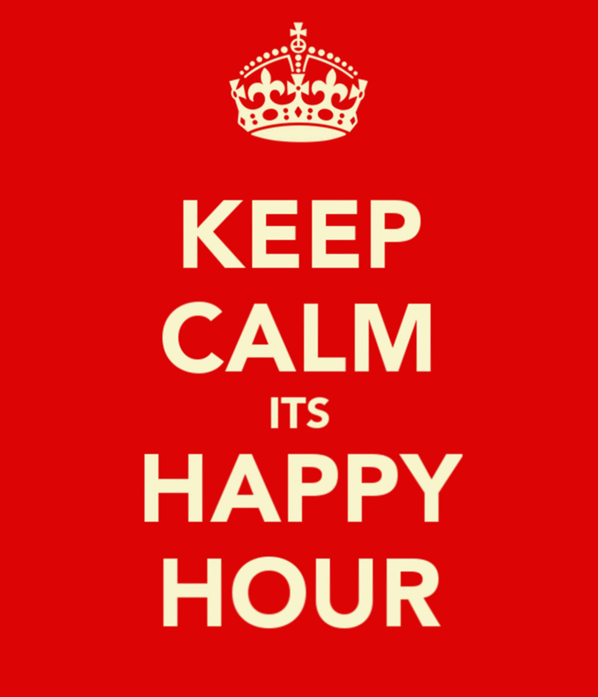 Keep Calm Happy Hour Bakgrunner