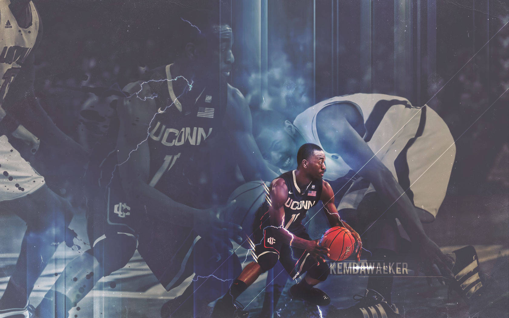 Kemba Walker UConn Huskies Cover Bakgrunner