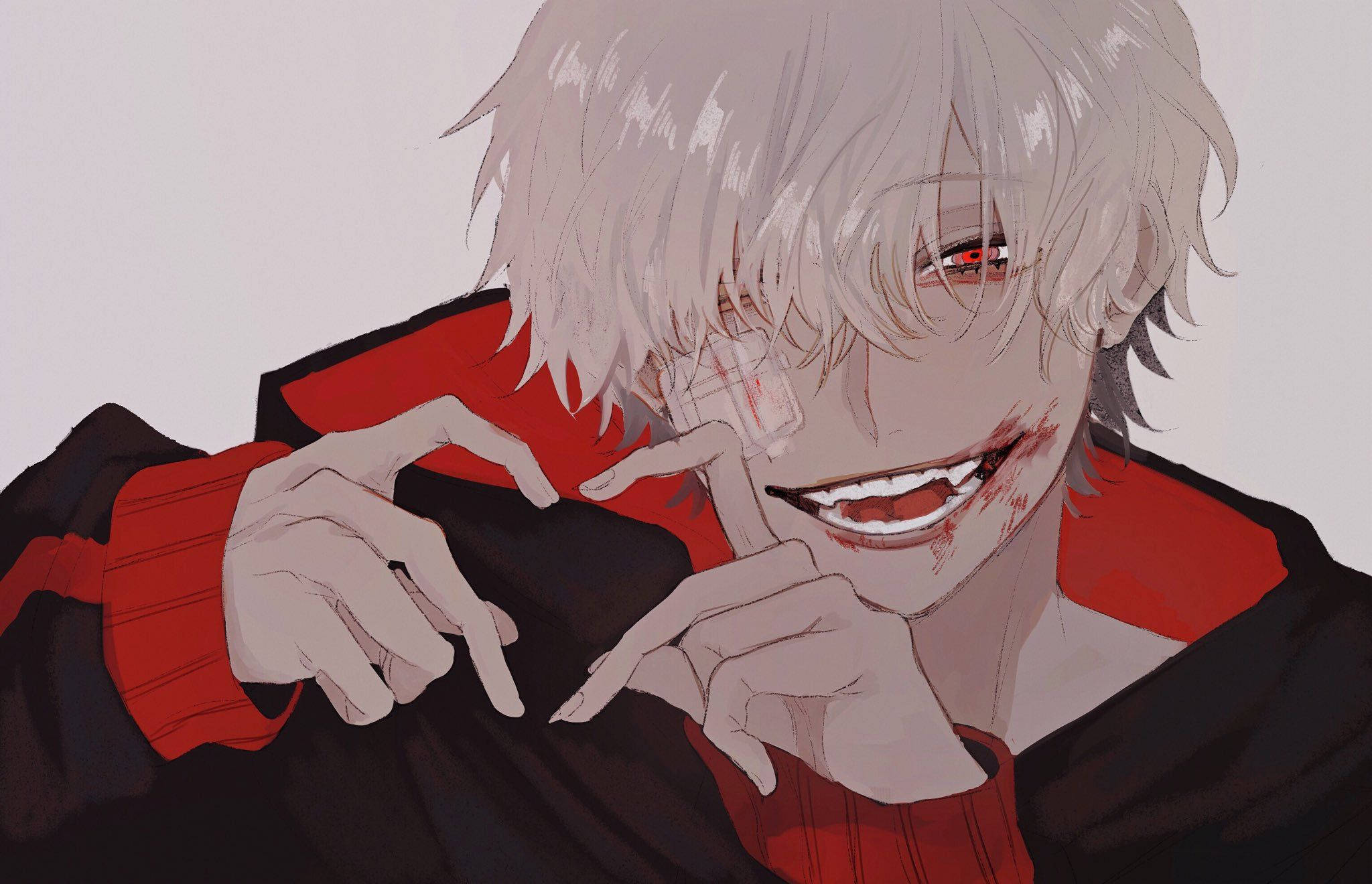 Ken Kaneki Edgy Anime-profilbilde Bakgrunner