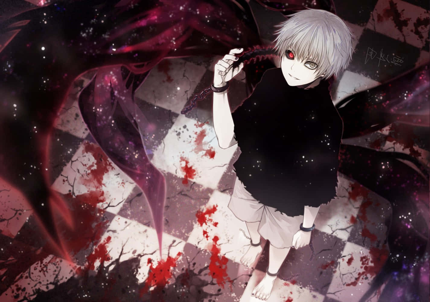 Ken Kaneki tusenbein-form Tokyo Ghoul Anime Bakgrunner