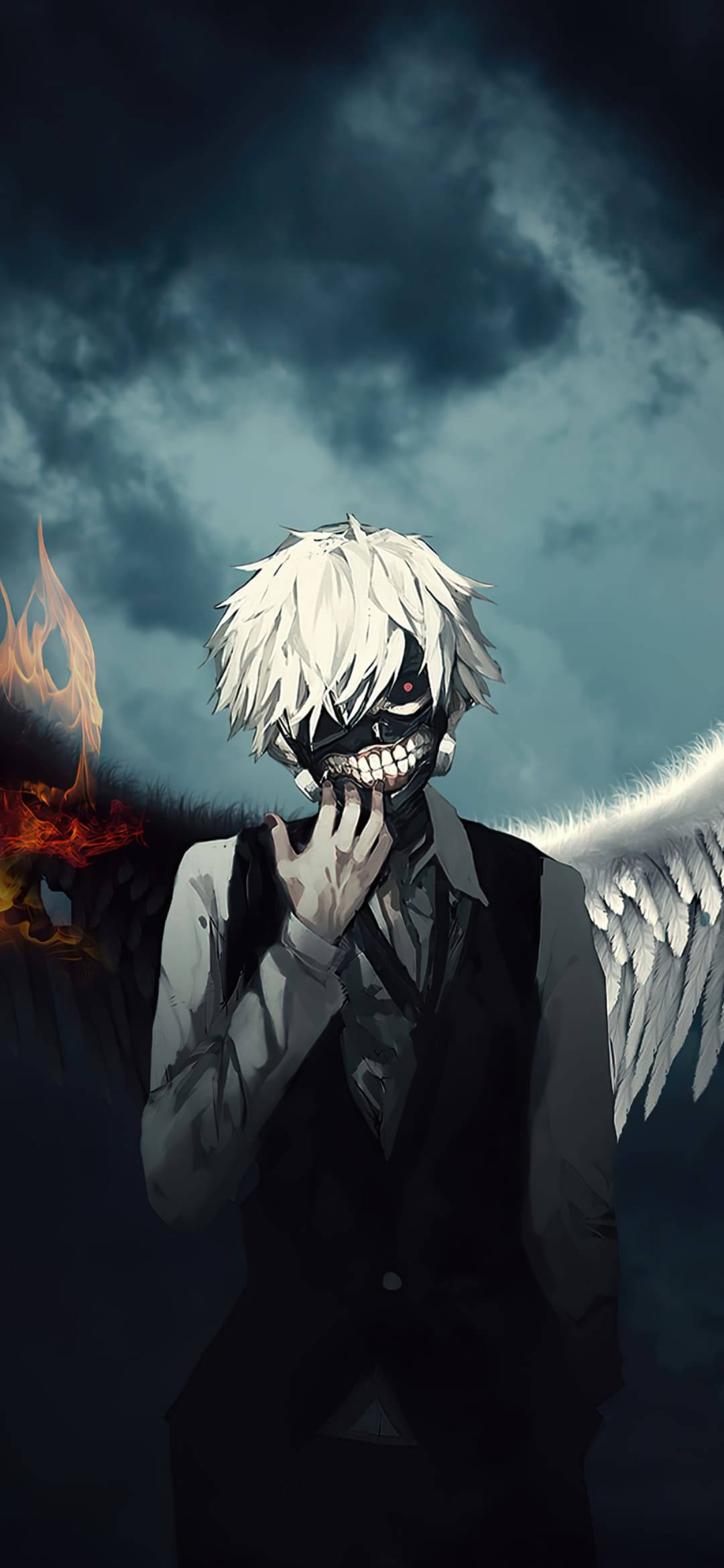 Ken med vinger Tokyo Ghoul iPhone-bakgrunn Bakgrunner