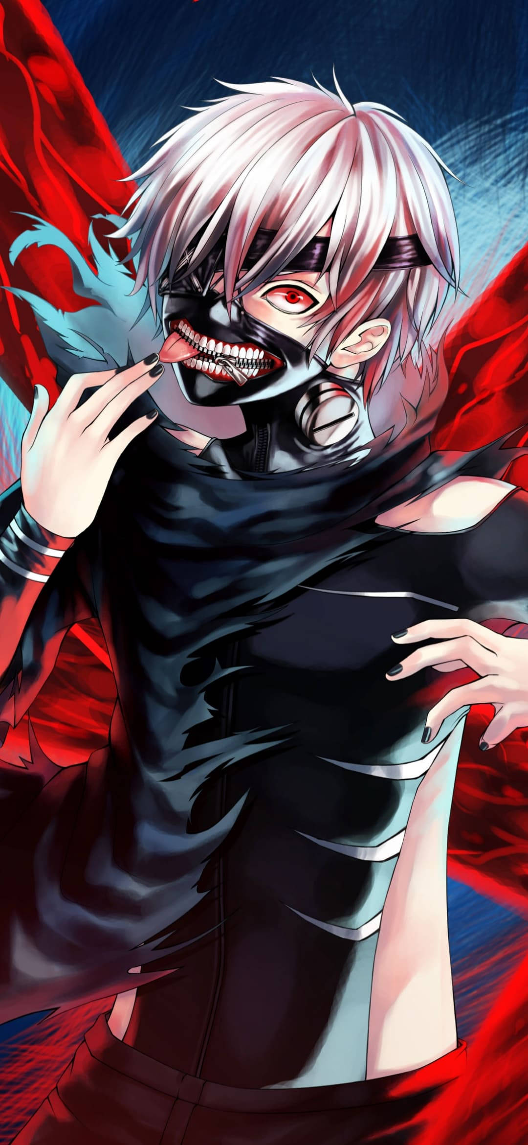 Ken Tungen Ute Tokyo Ghoul iPhone-bakgrunn Bakgrunner