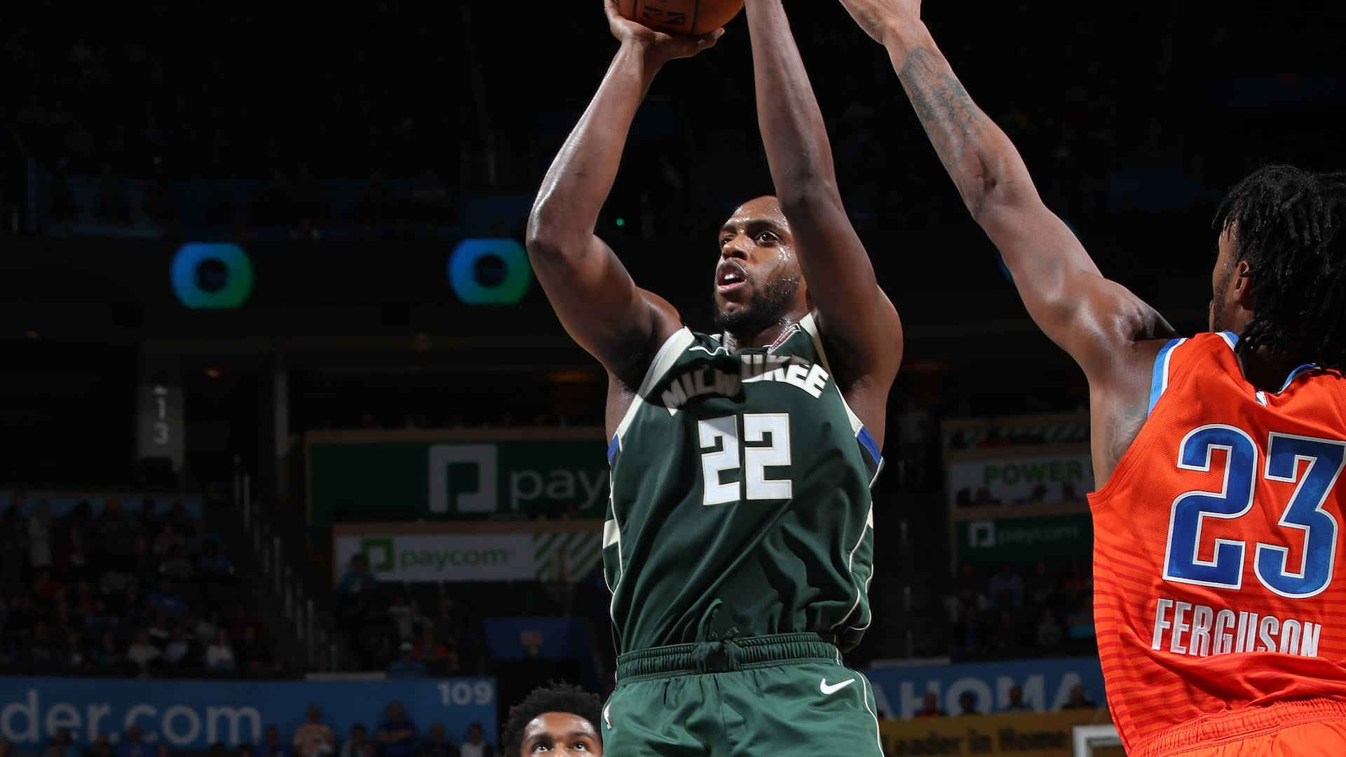 Khris Middleton skytestilling Bakgrunner