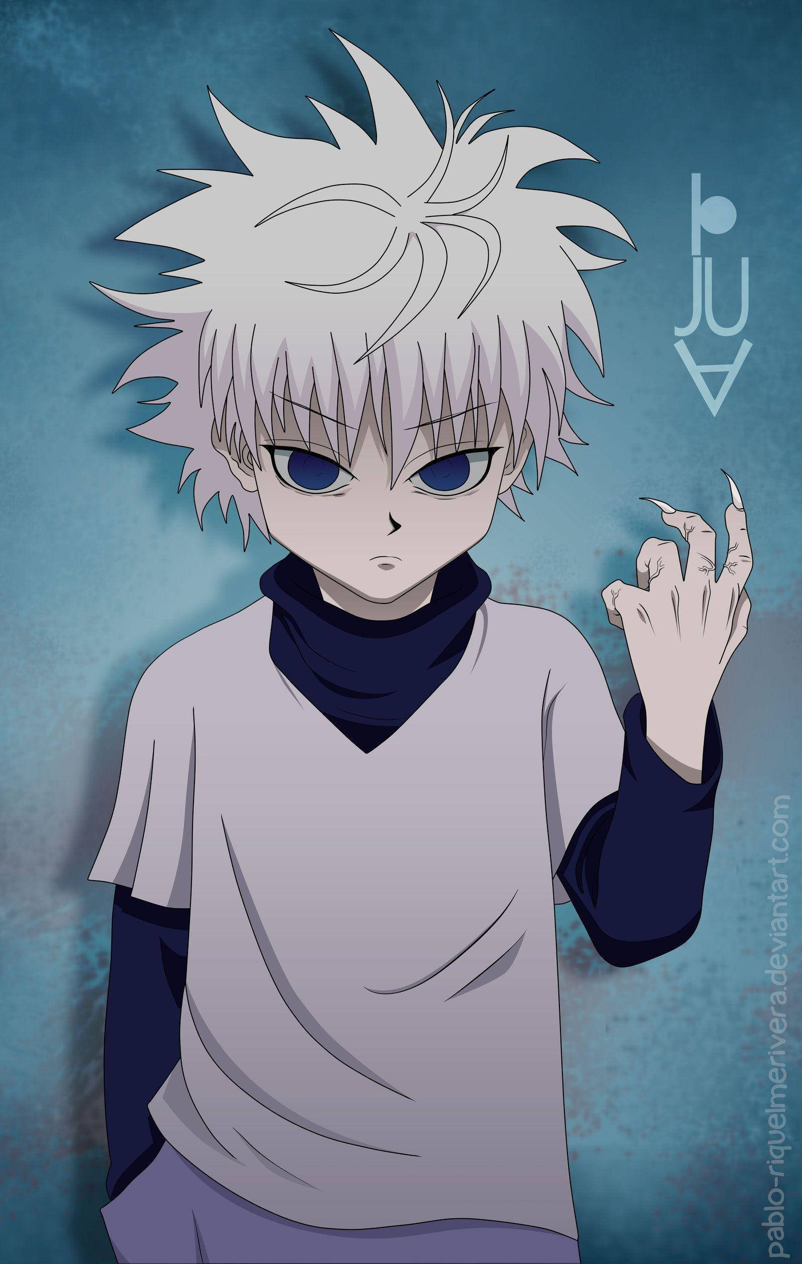 Killua estetisk animegutt Bakgrunner