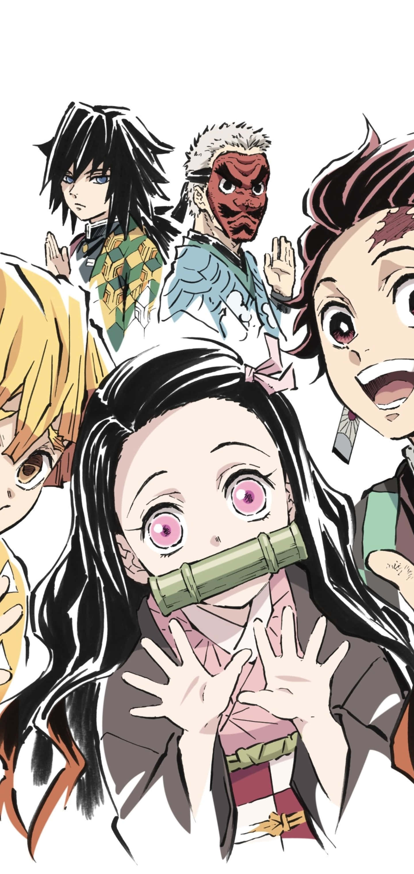 Kimetsu No Yaibas Demon Slayer-gruppe forenes for å drepe monstre Bakgrunner