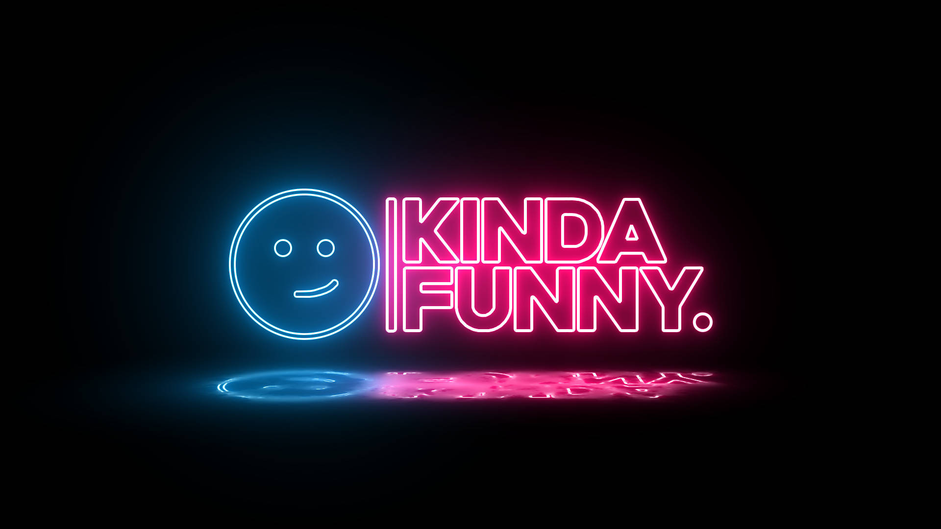 Kinda Funny Neon Smil Bakgrunner