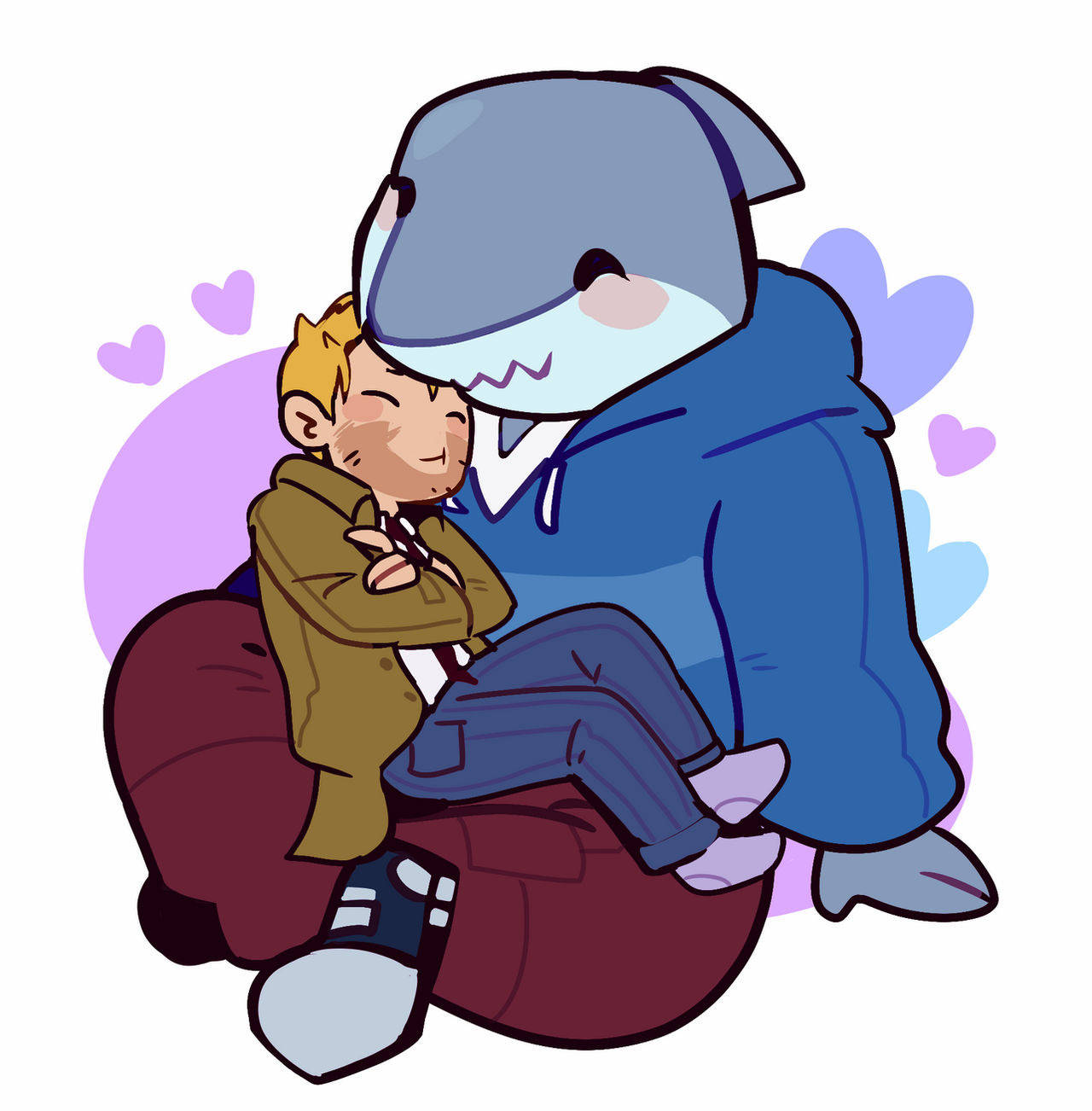 King Shark Og John Constantine Bakgrunner