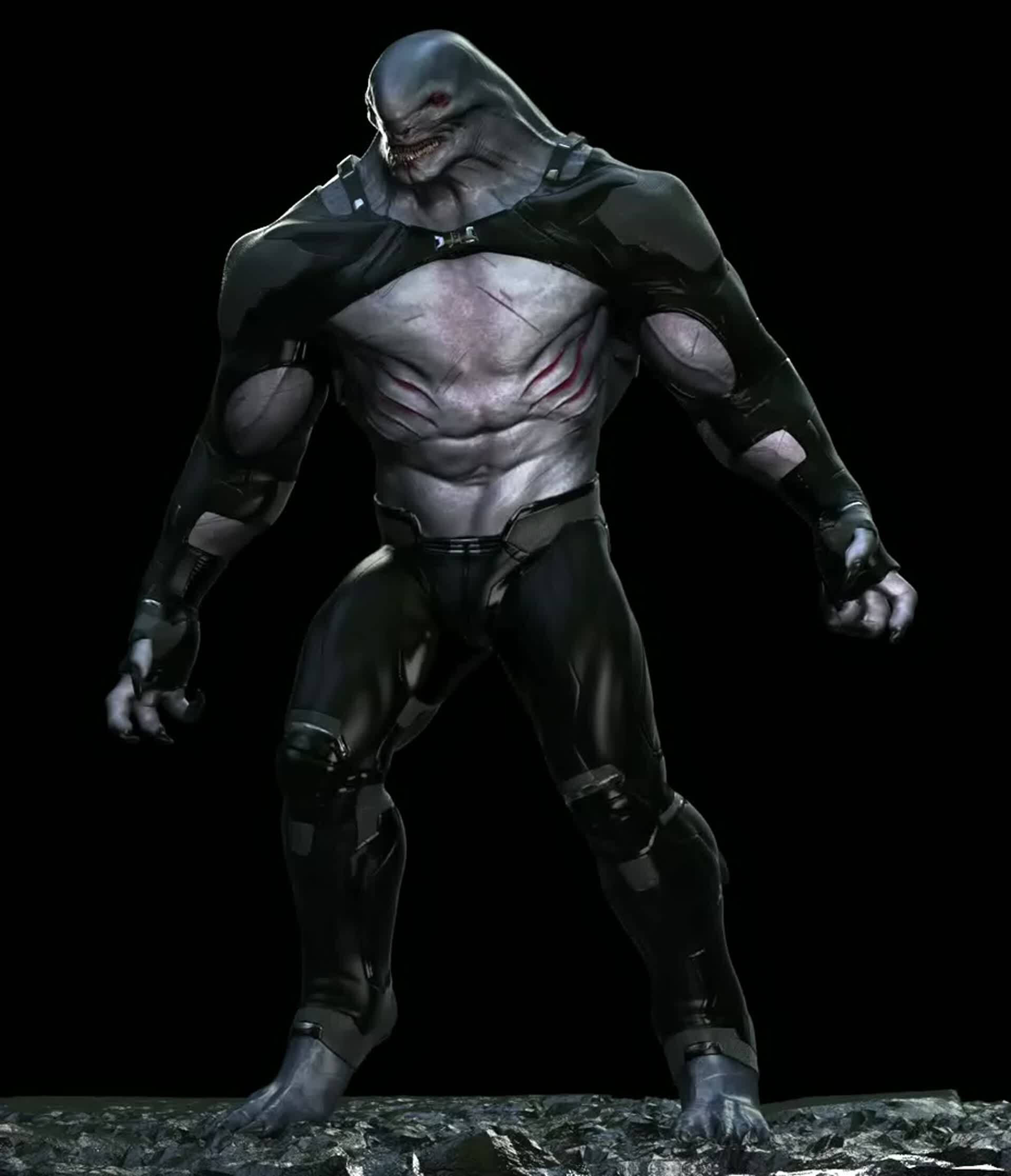 King Shark Superskurk Design Bakgrunner